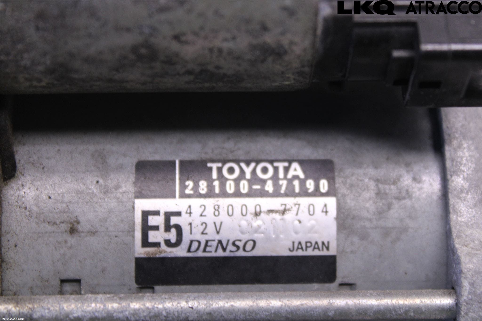 Toyota VERSO-S 11-16 Startmotor