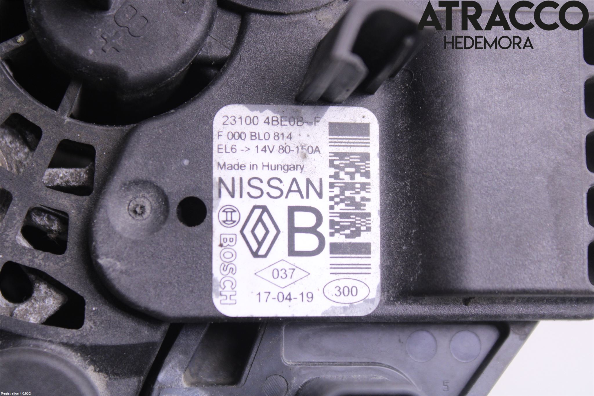 Nissan QASHQAI 14-17 Generator