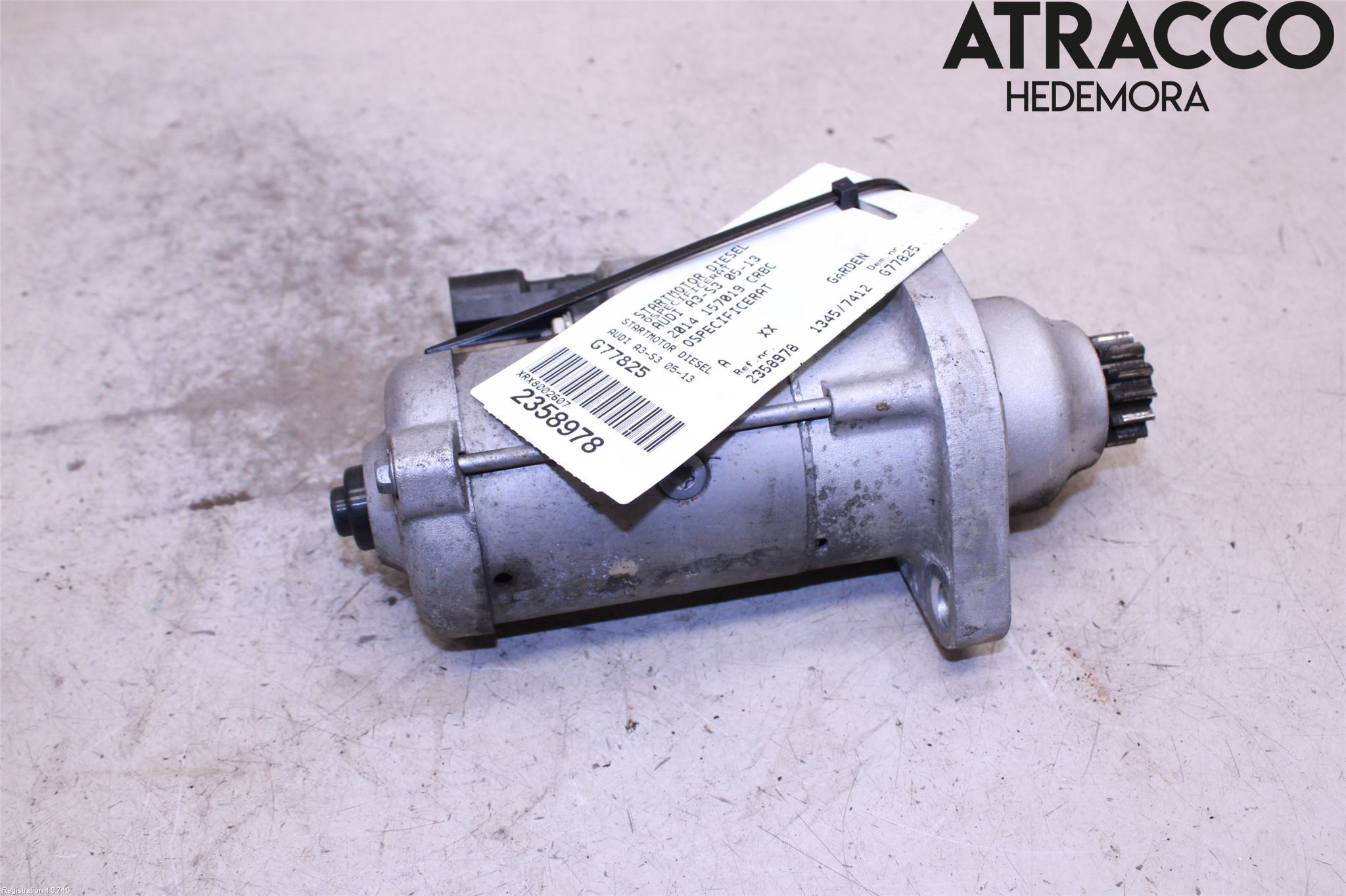 Audi A3/S3 8V 13-20 Startmotor Diesel