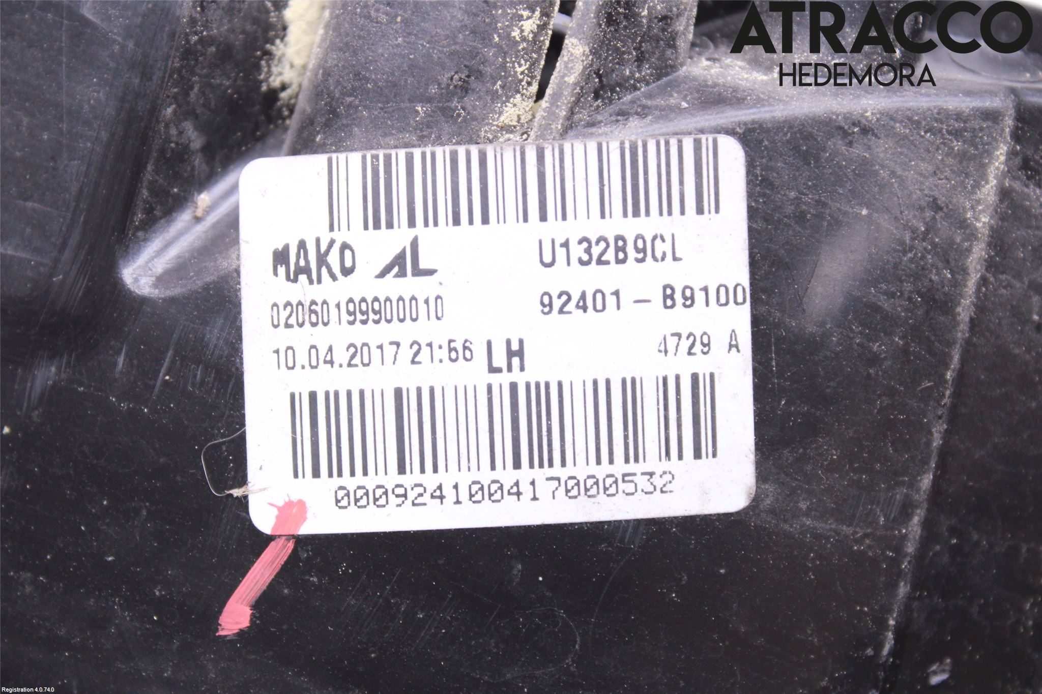 Hyundai i10 BA 17-20 Bakljus Vänster