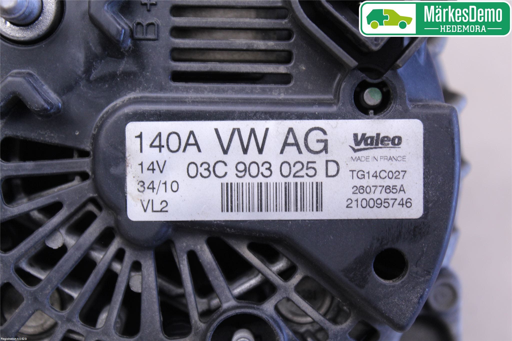 Volkswagen VW GOLF PLUS/CROSS GOLF 04-14 Generator