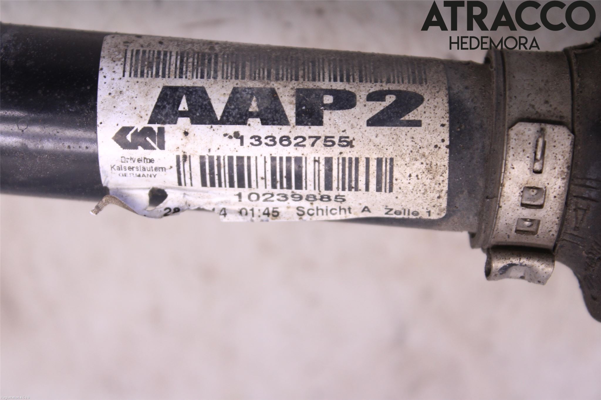 Opel INSIGNIA 09-16 Drivaxel Fram Vänster