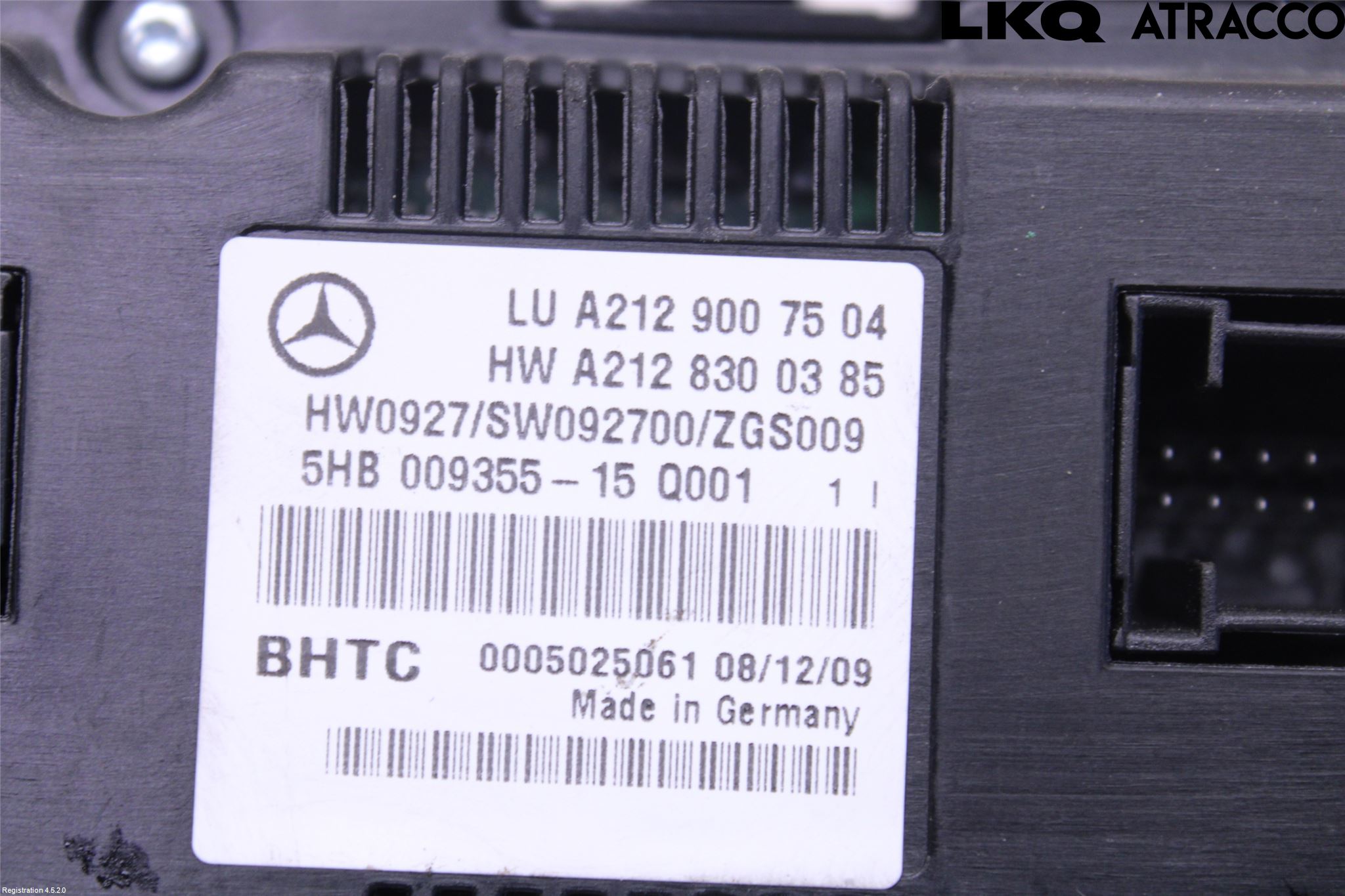Mercedes-Benz MB E-KLASS (W212) 09-16 Ac Styrenhet Ac Manöveren