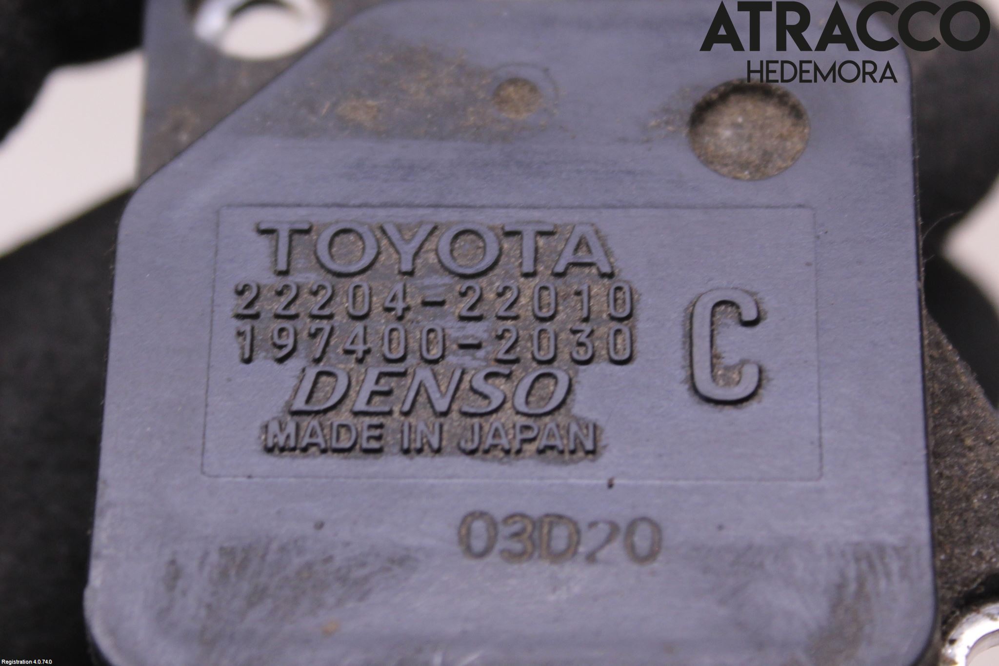 Toyota COROLLA 02-07 Injluftmassamätare