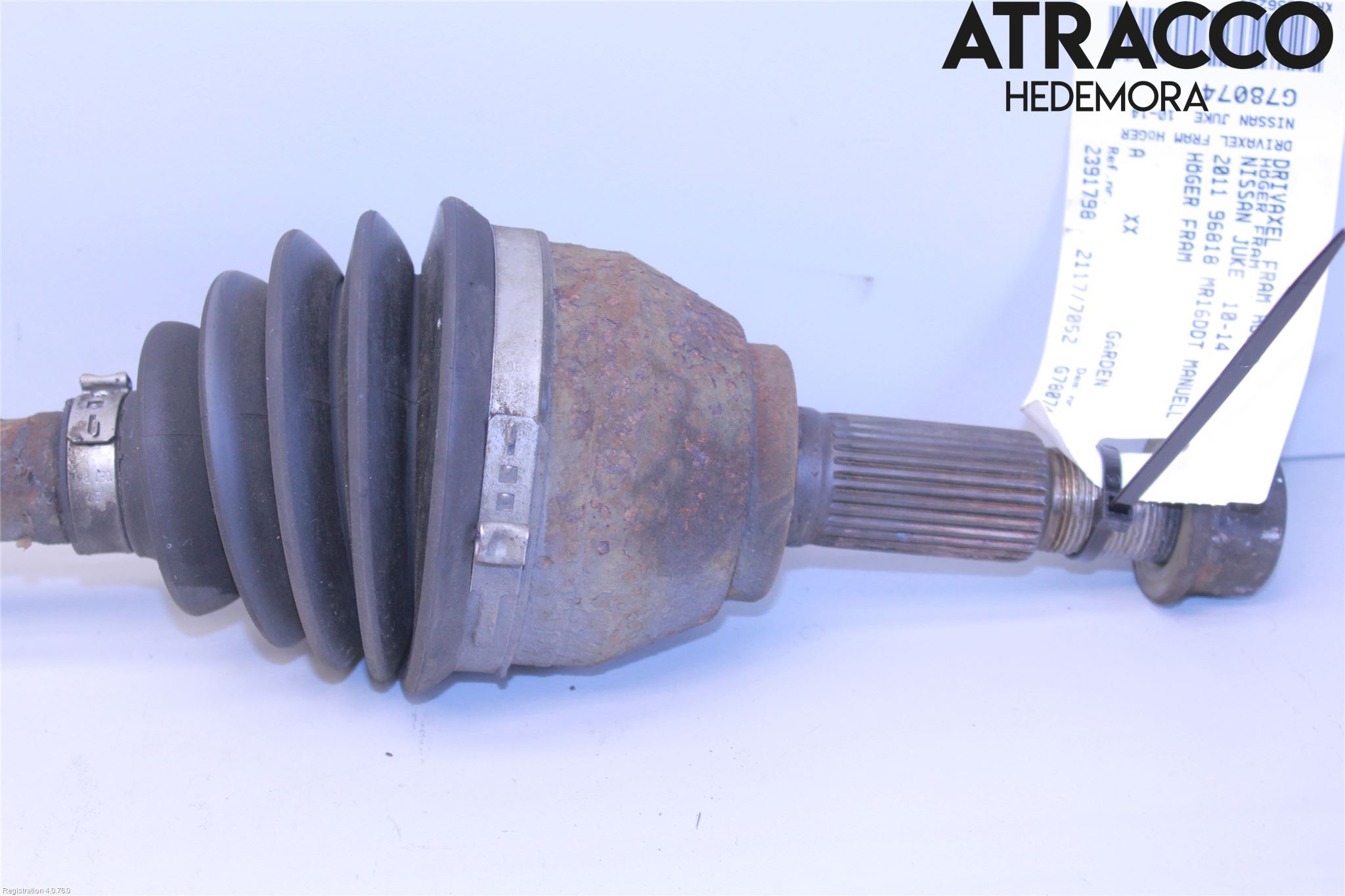 Nissan JUKE 10-14 Drivaxel Fram Höger