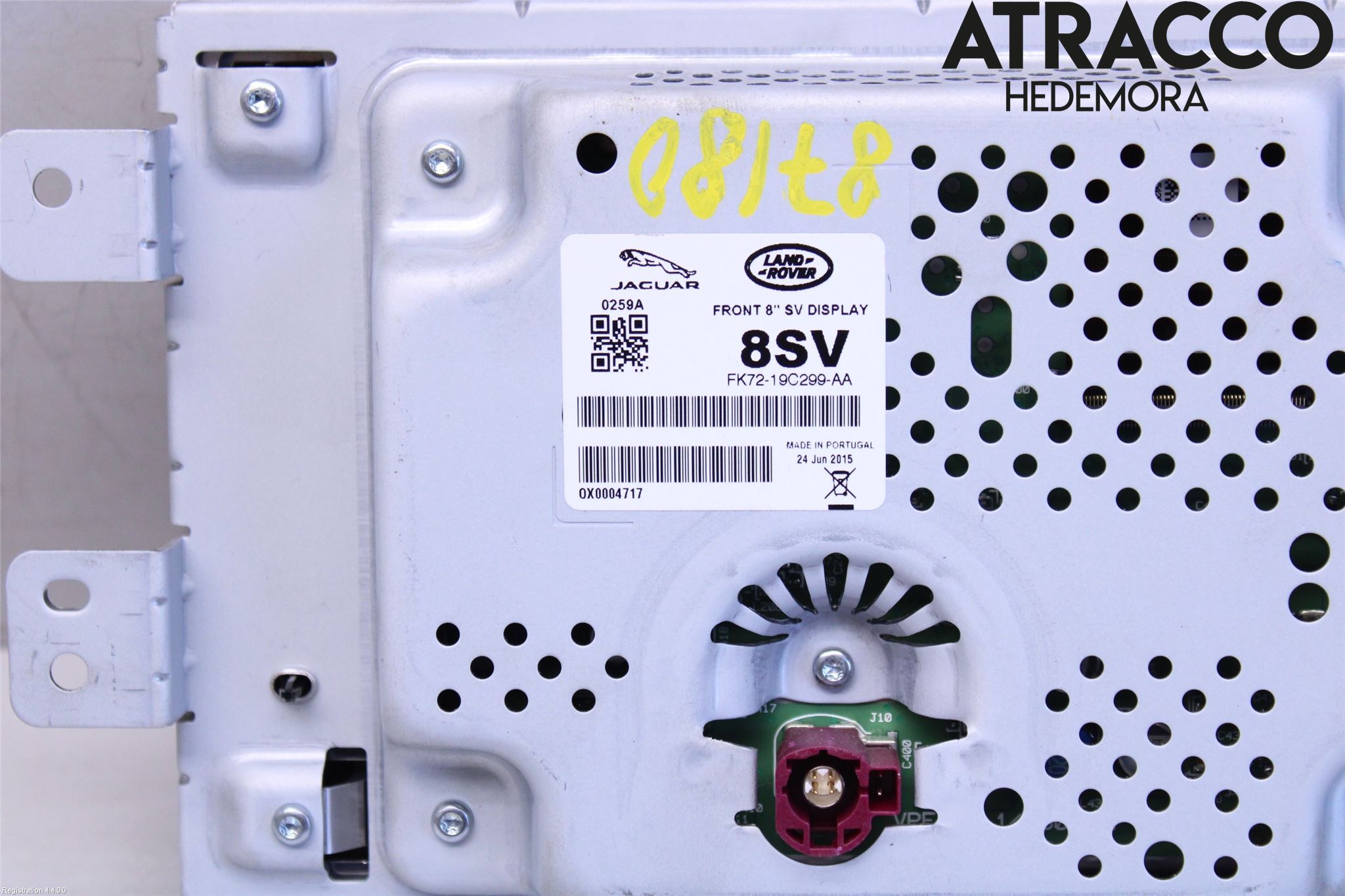 Jaguar XE (X760) 15-24 Multifunktionsdisplay