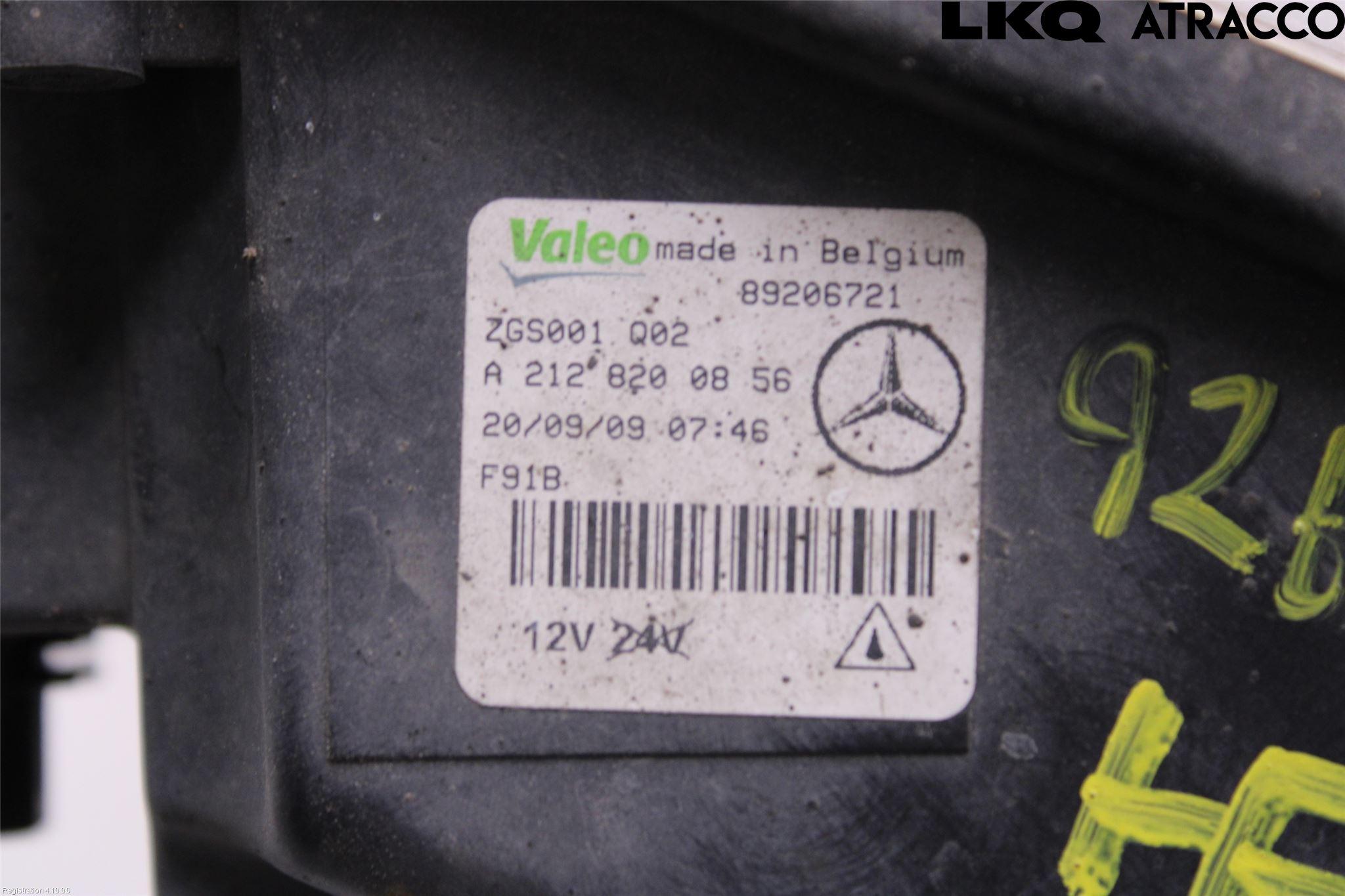 Mercedes-Benz MB E-KLASS (W212) 09-16 Dimljus-Varselljus Fram