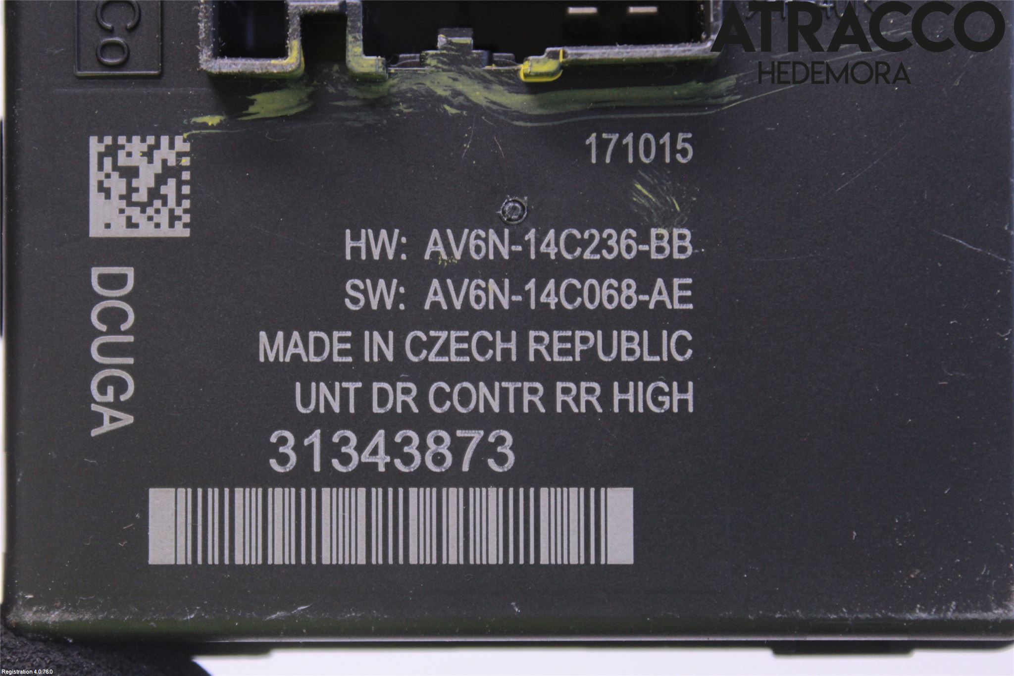 Volvo V40 12-19 Styrenhet Dörr