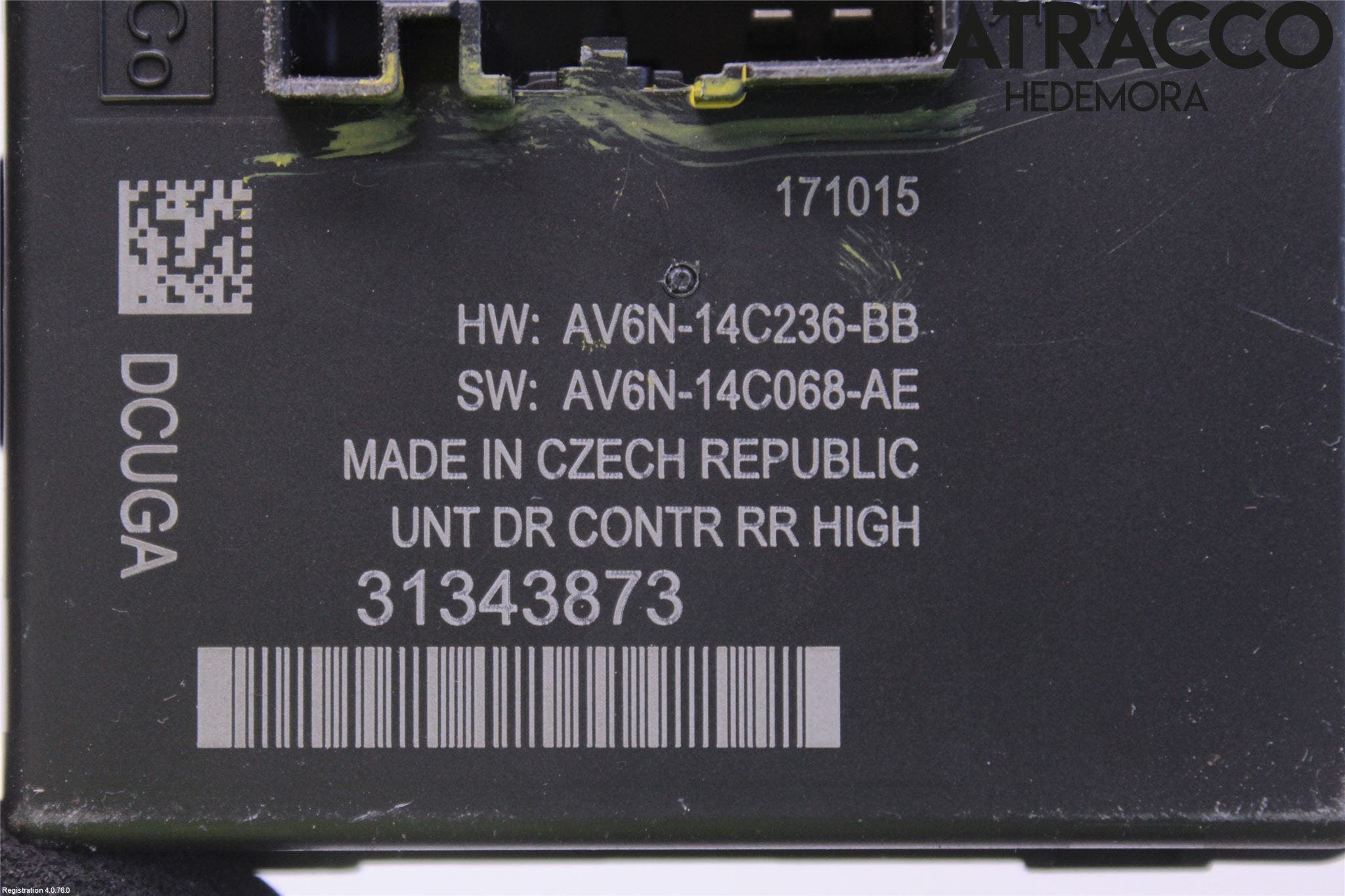 Volvo V40 12-19 Styrenhet Dörr