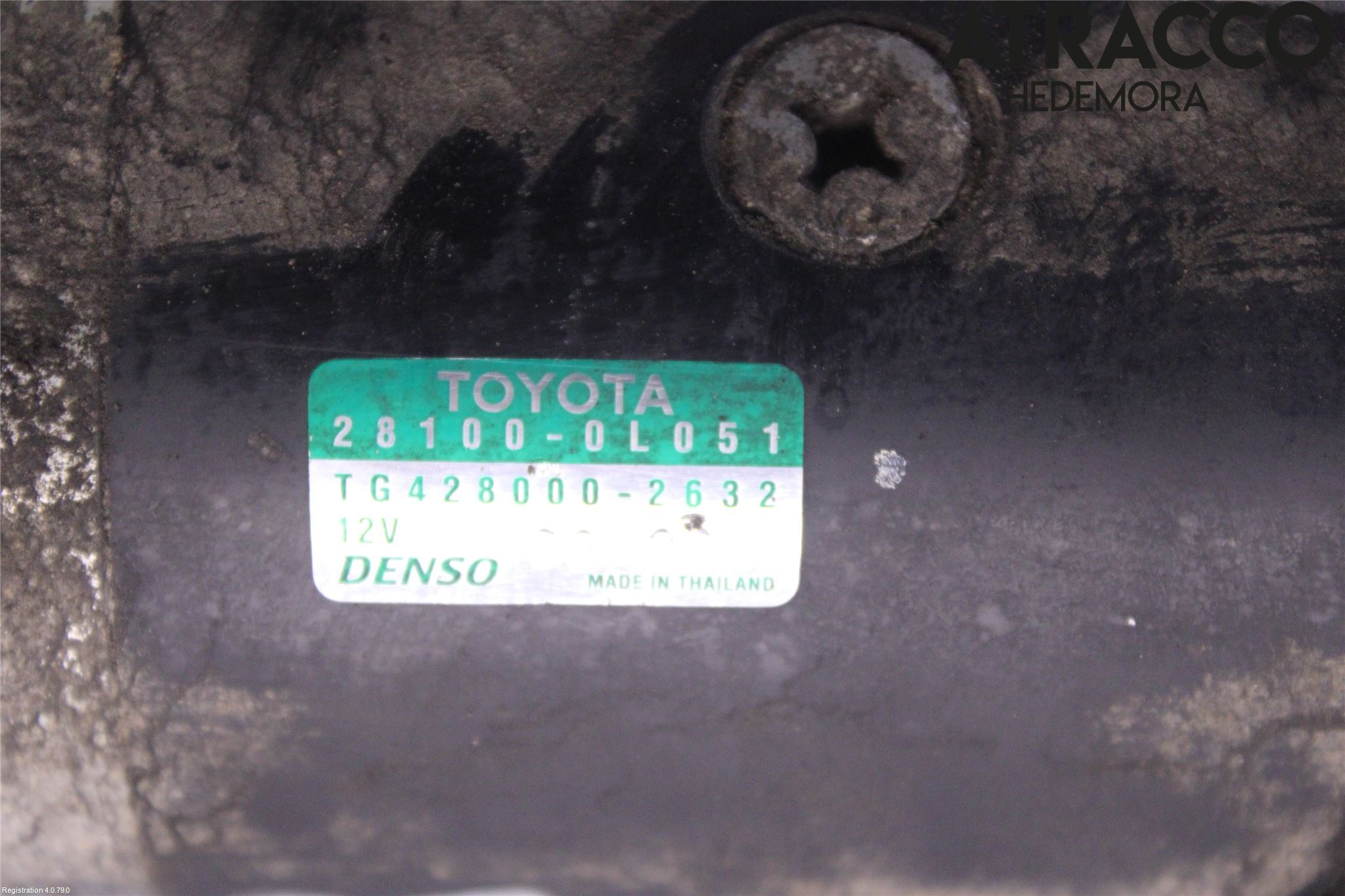 Toyota HILUX 05-16 Startmotor Diesel