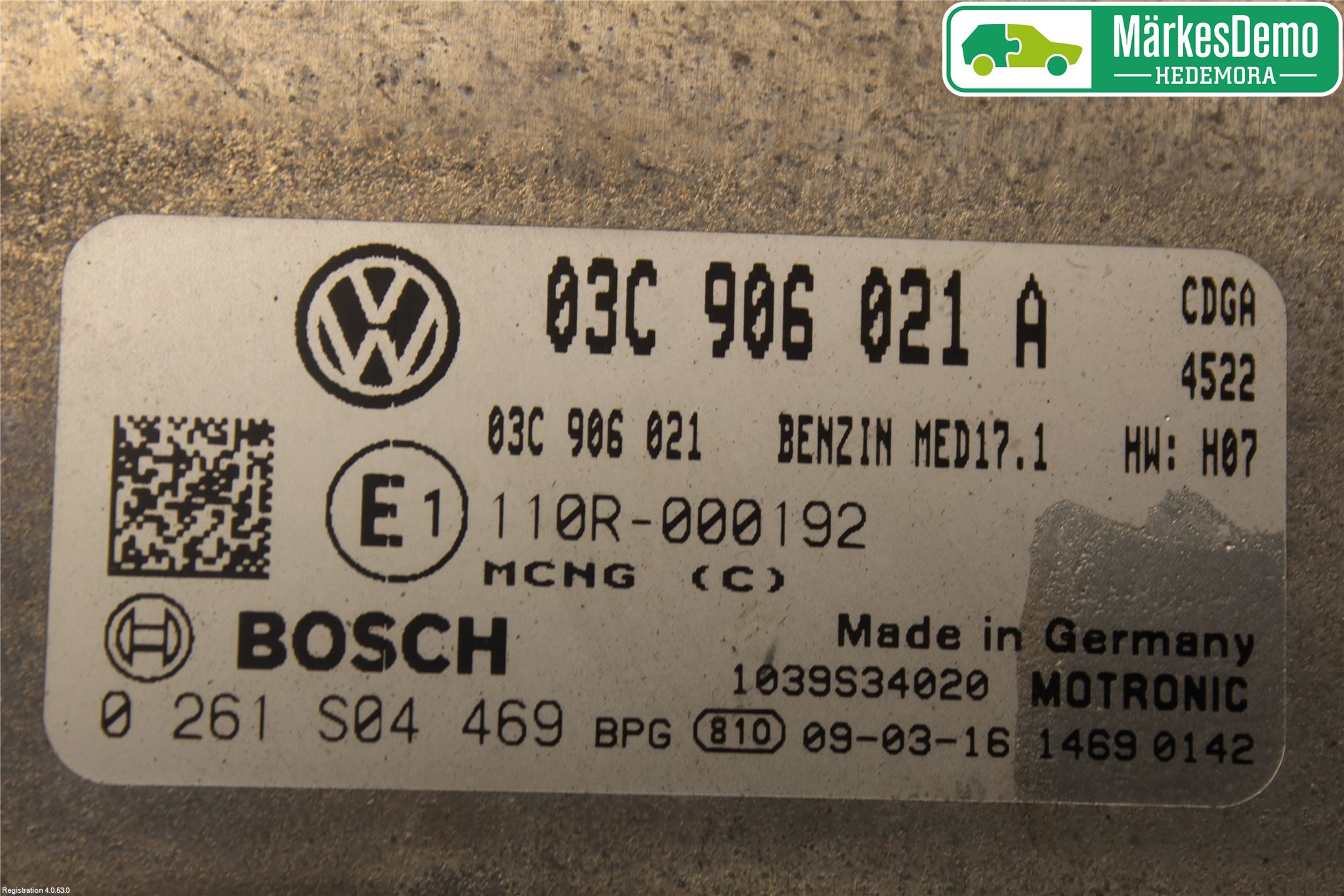 Volkswagen VW PASSAT 05-11 Styrenhet Insprut Bensin