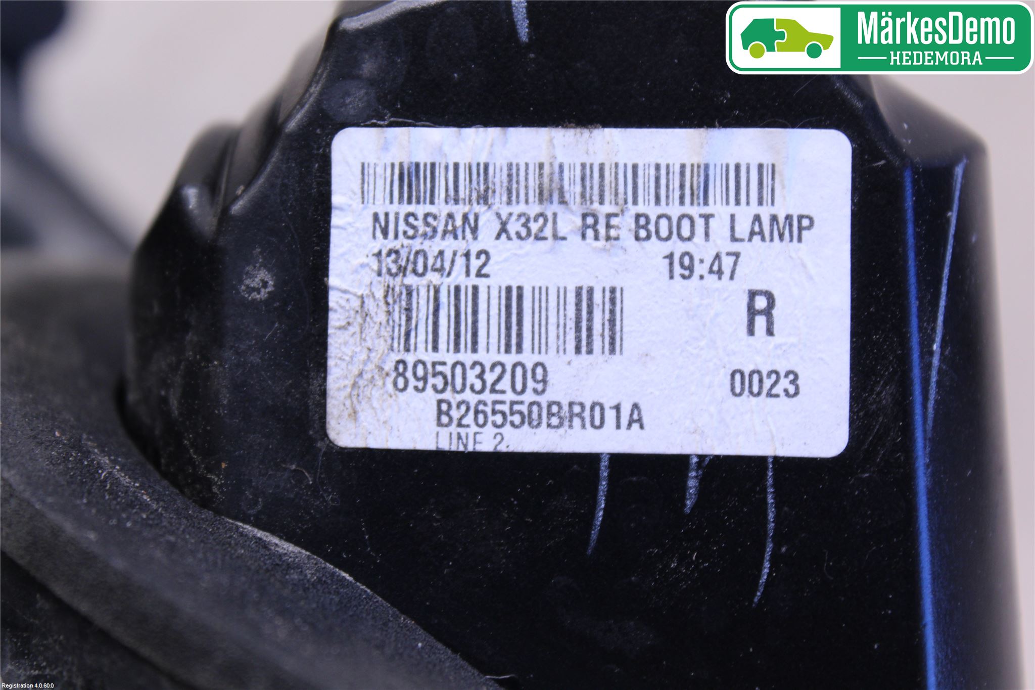 Nissan QASHQAI+2  10-14 Bakljus Lucka Hö