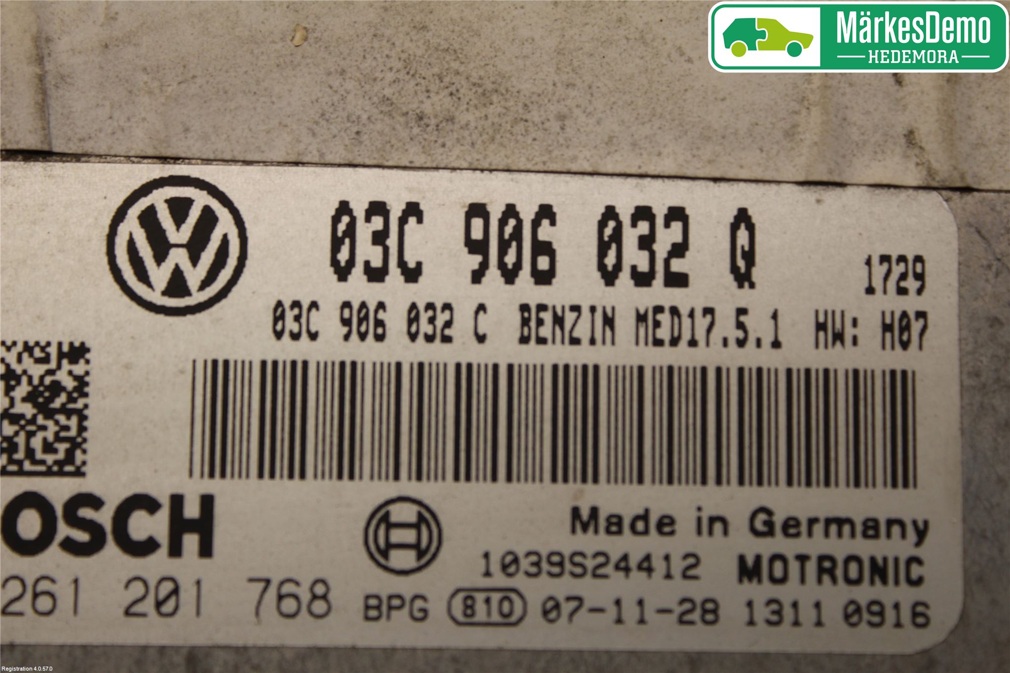 Volkswagen VW GOLF V 04-09 Styrenhet Insprut Bensin