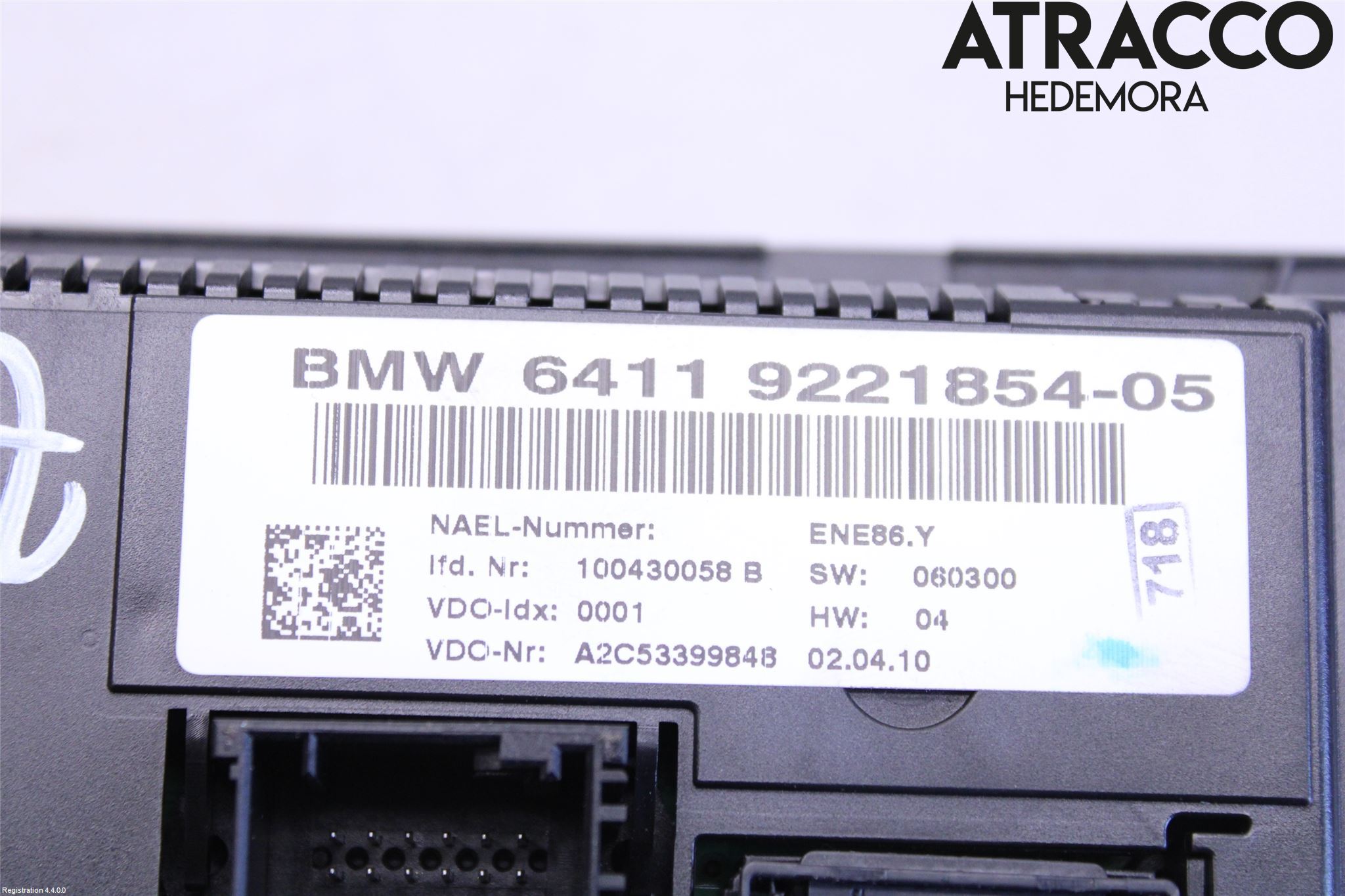 BMW 3 E92/93 Coupé/Cab 05-14 Ac Styrenhet Ac Manöveren