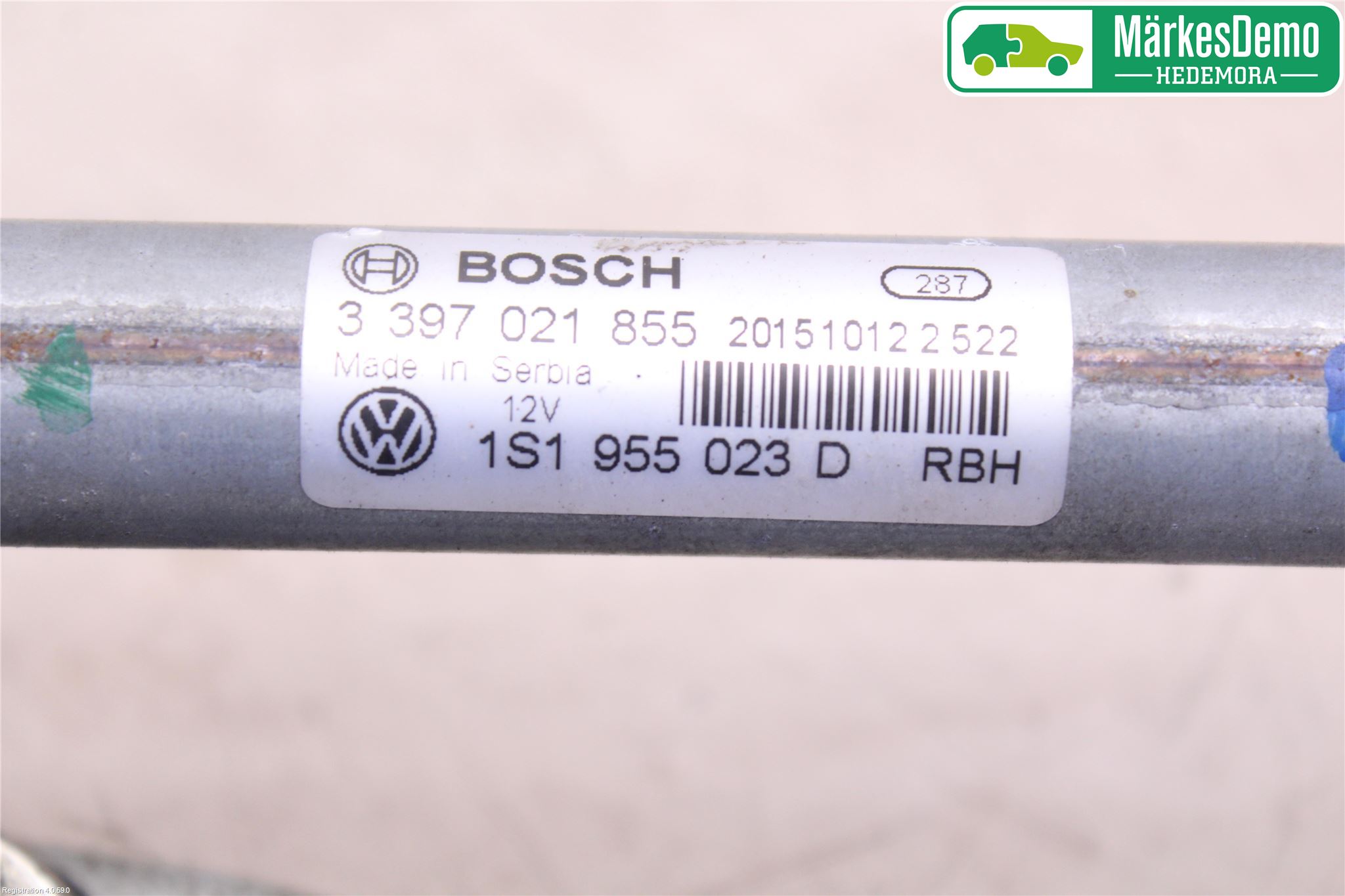 Seat Mii / Mii electric Torkarmekanism Vindruta