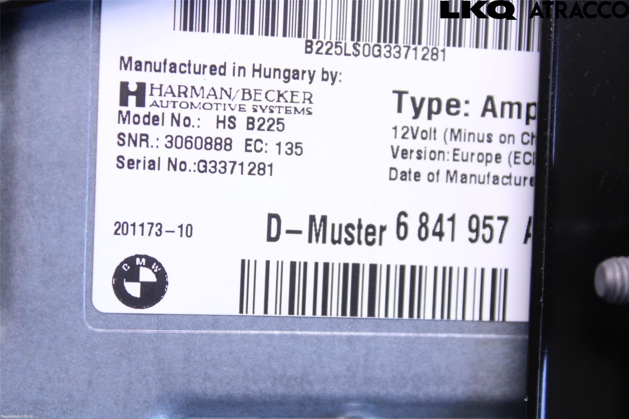BMW 2 F45 Active Tourer 14-21 Radio-Stereo Förstärkare