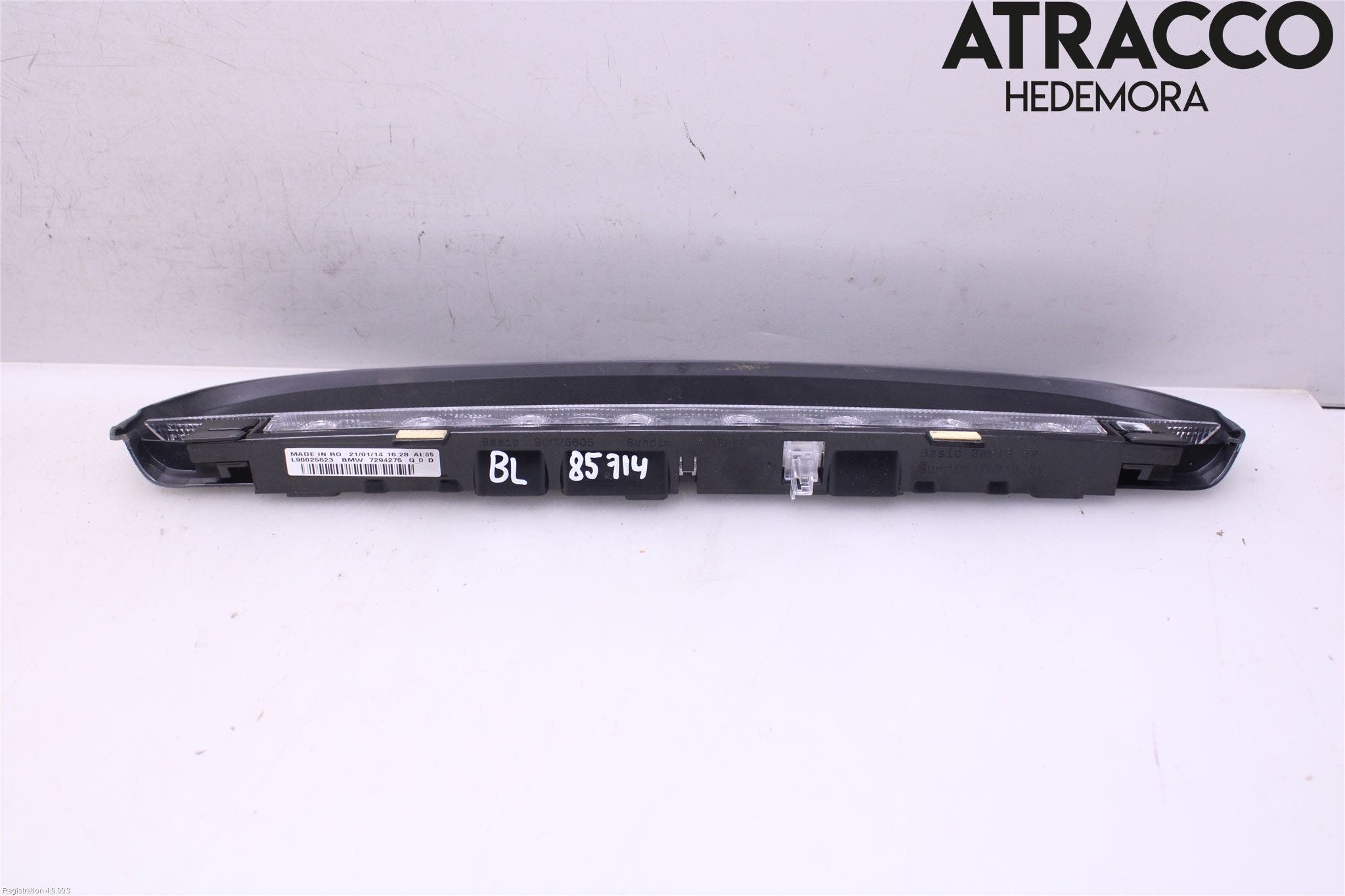 BMW 3 F30/F31/F80 12-19 Bromsljus Bakruta