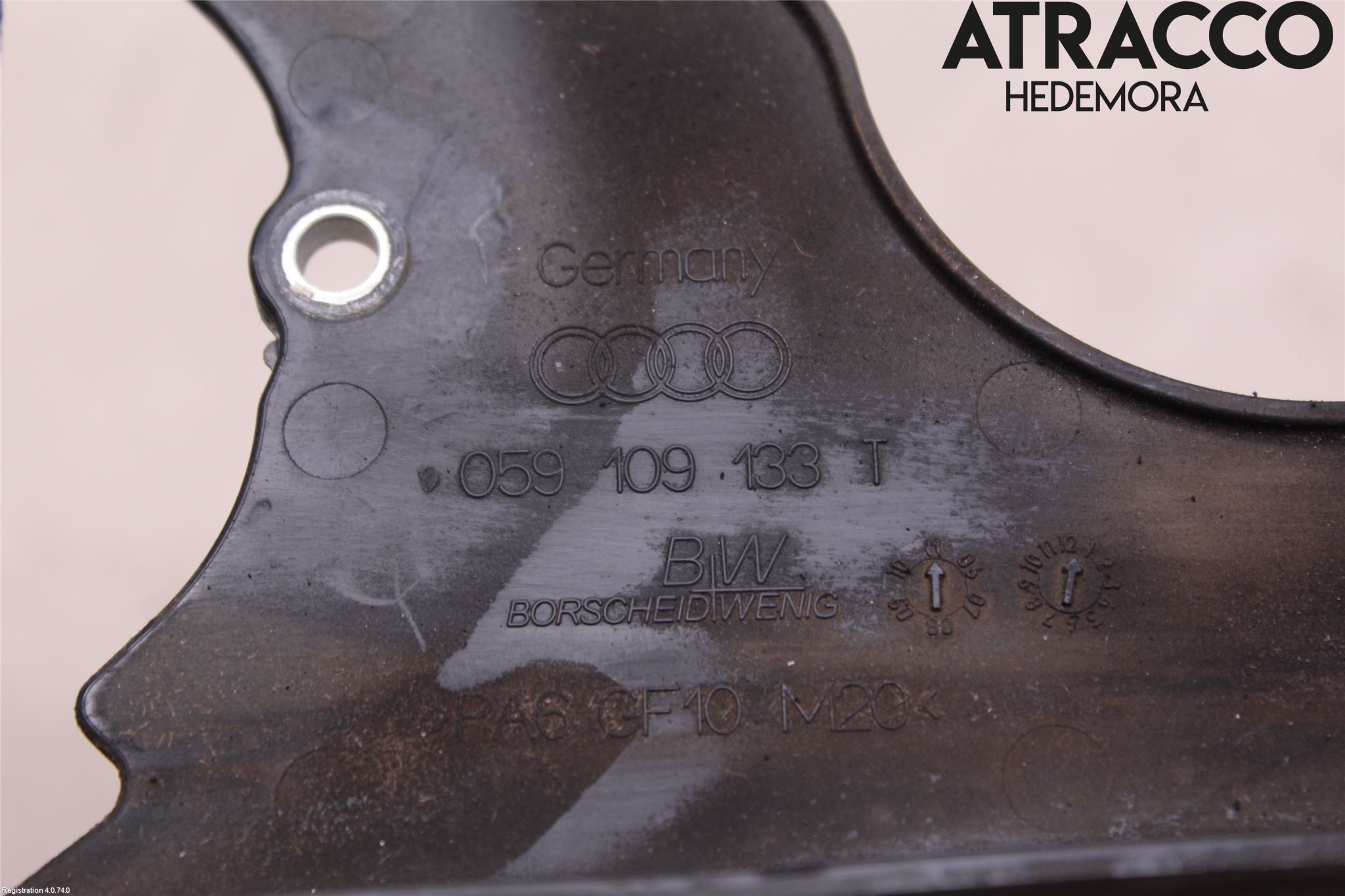 Audi Q5 09-16 Kamrem-Transmissionskåpa