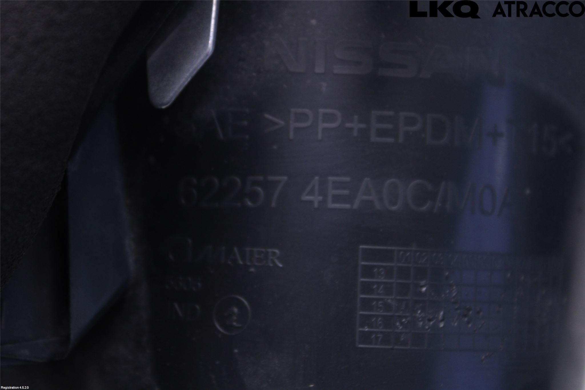 Nissan QASHQAI 14-17 Dimljussarg Fram