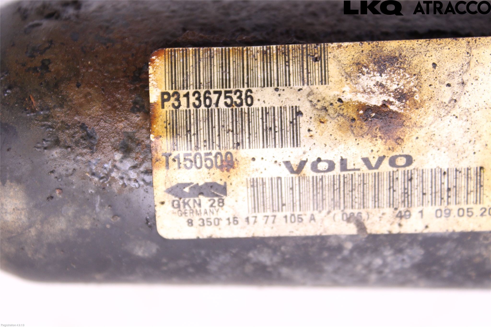 Volvo XC60 14-17 Drivaxel Fram Vänster