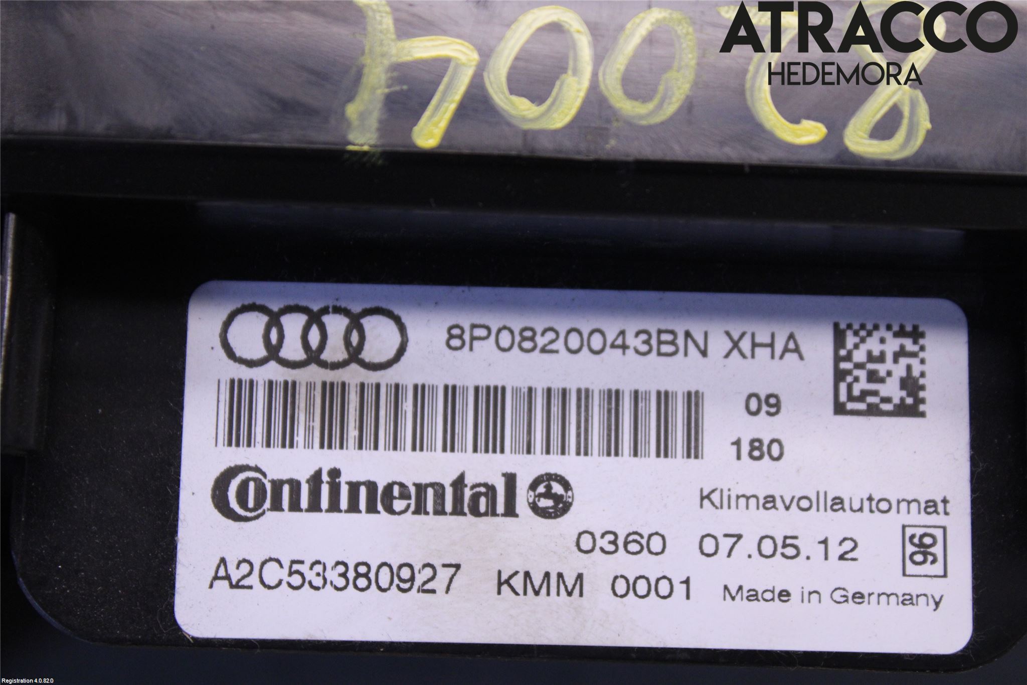 Audi A3/S3 05-13 Ac Styrenhet Ac Manöveren