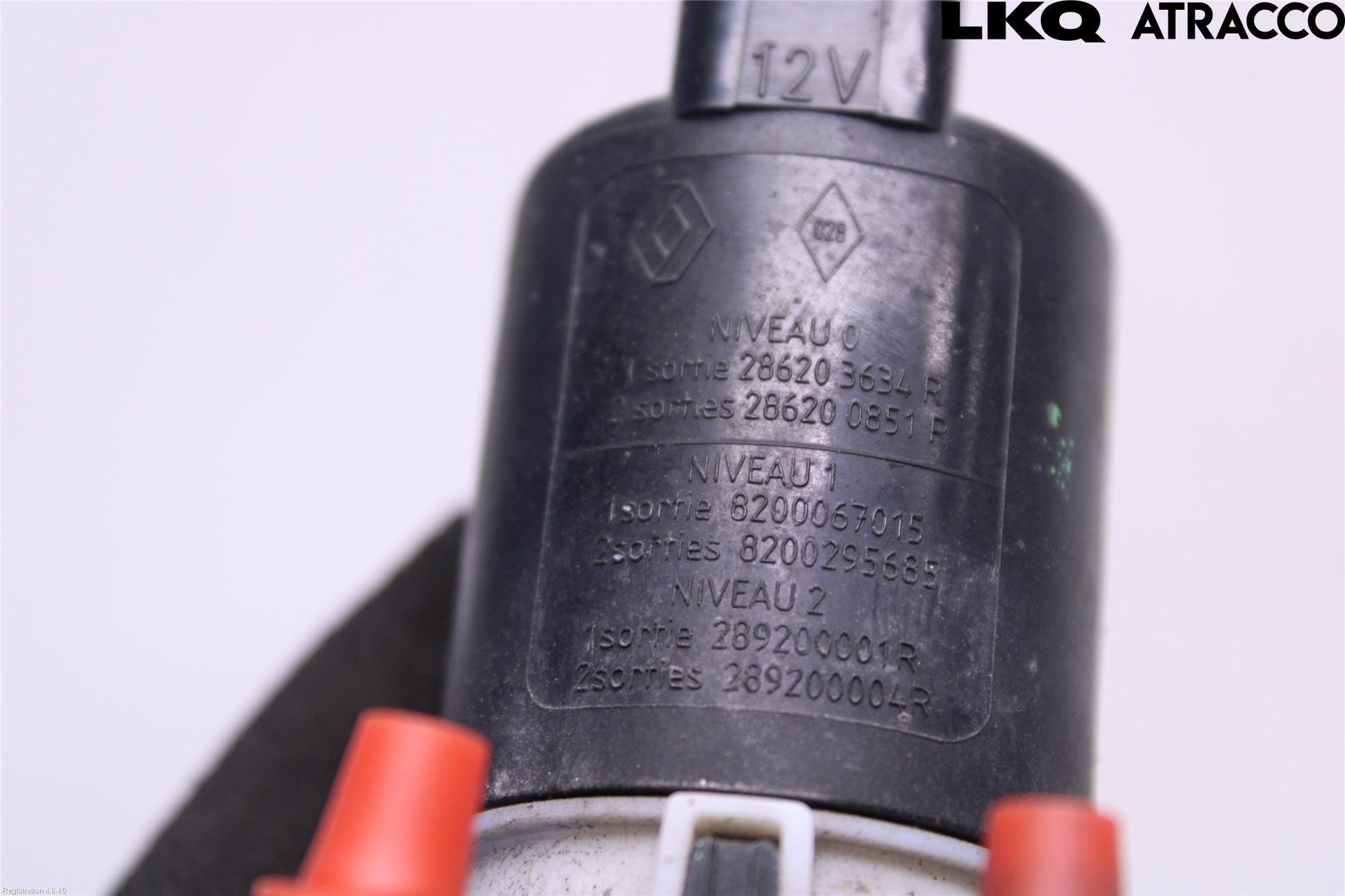 Renault MEGANE III 09-15 Spolarpump Vindruta