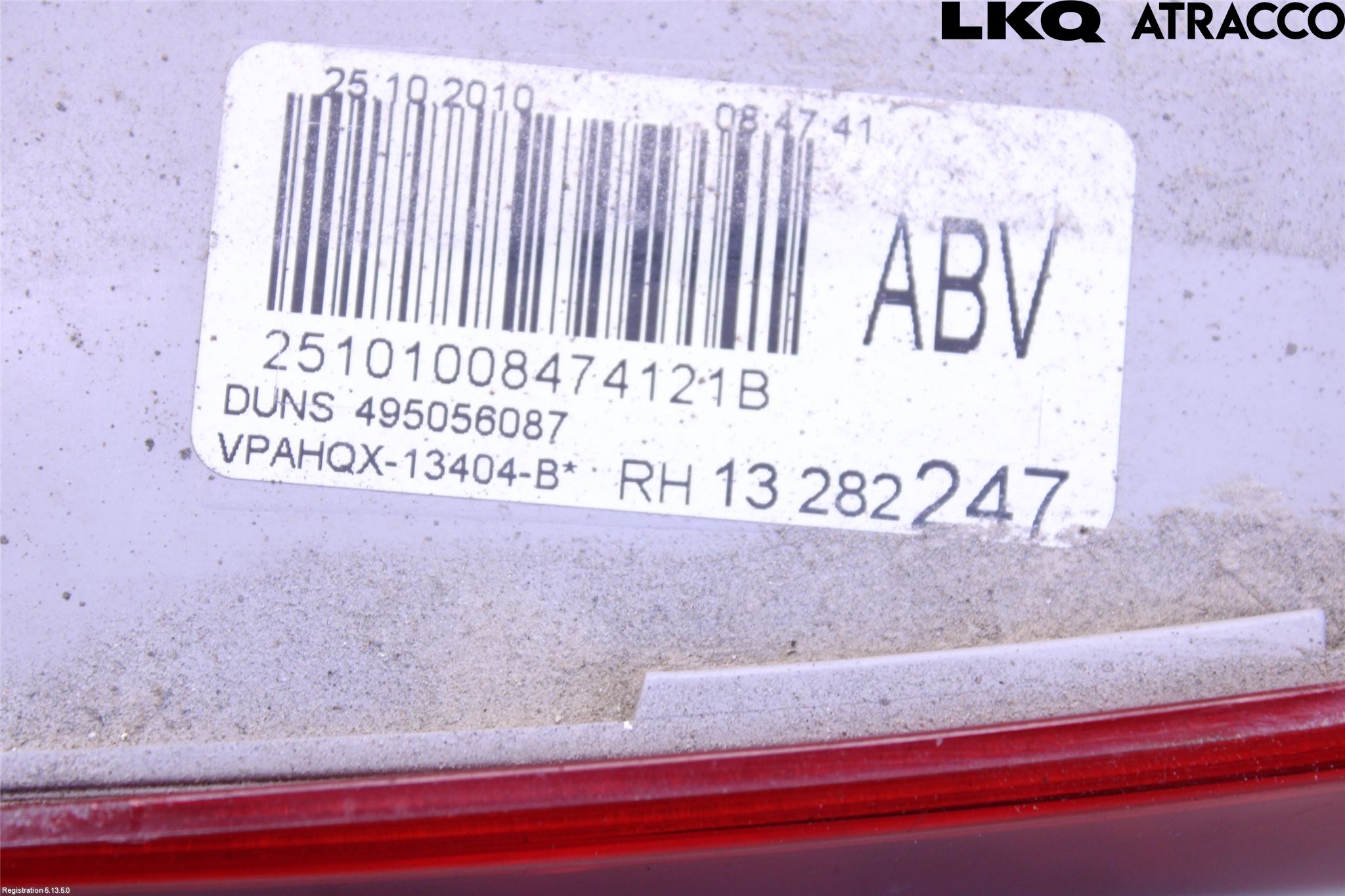 Opel ASTRA J 10-15 Bakljus Lucka Hö