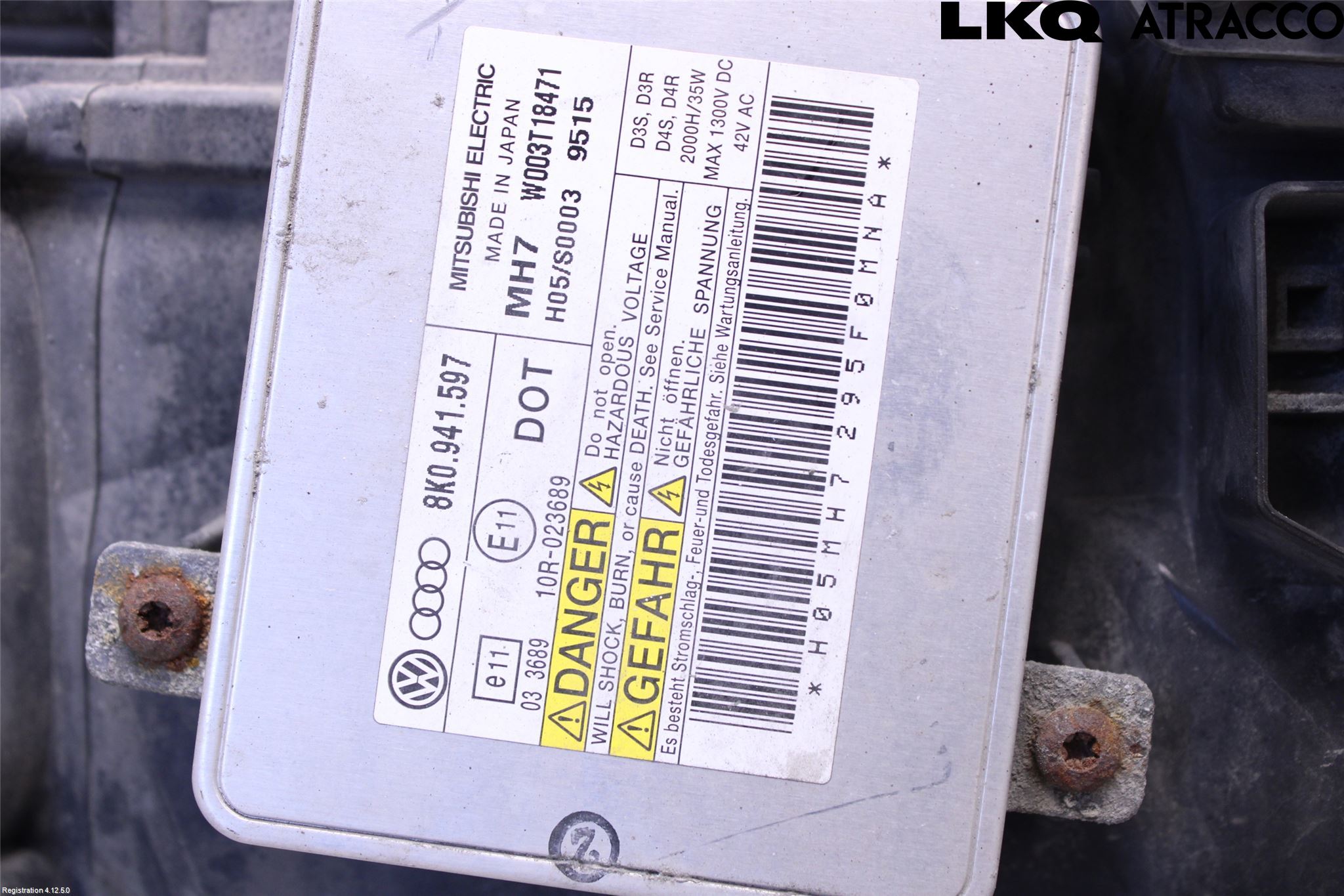 Audi A4/S4 08-11 Strålkastare Vänster