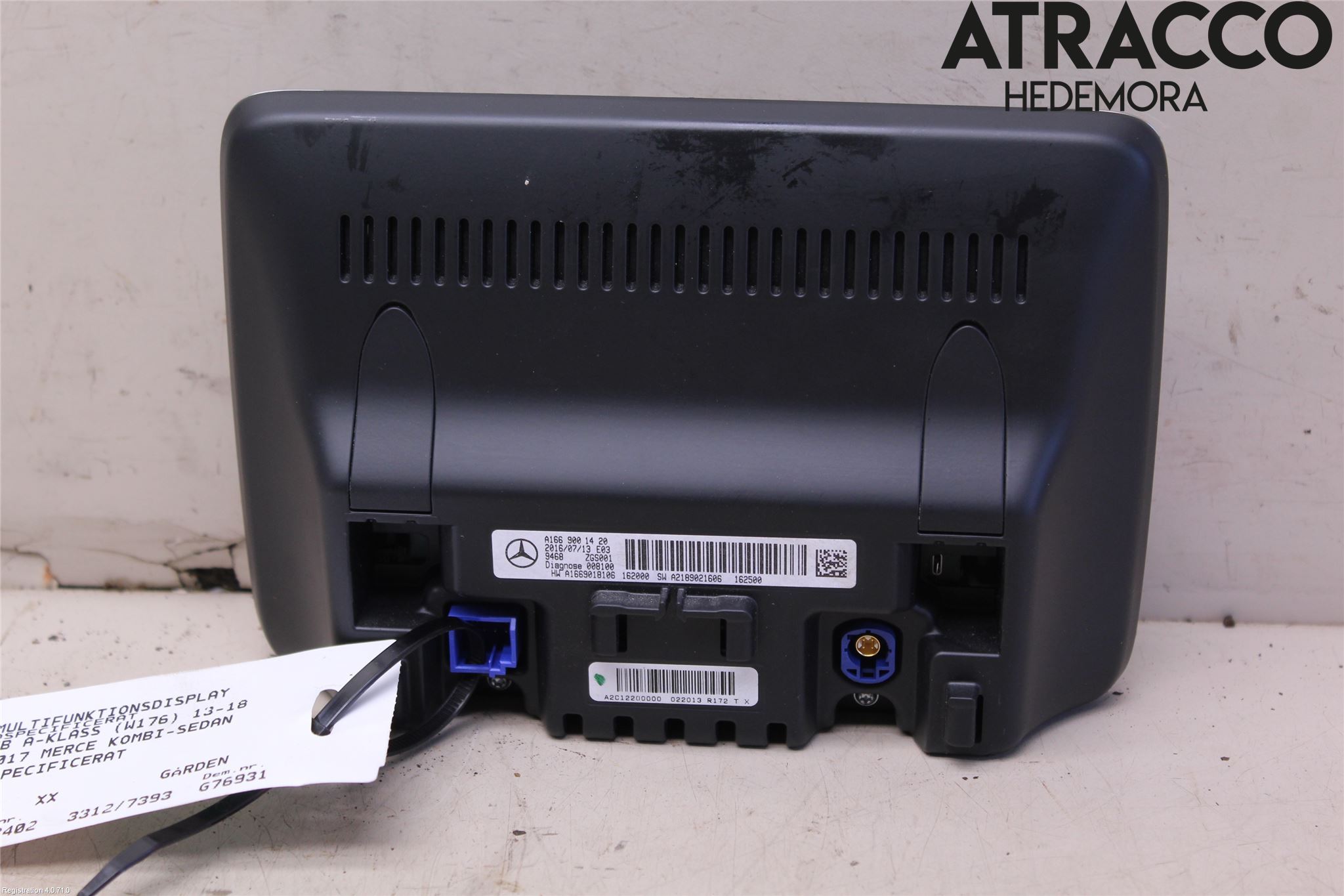 Mercedes-Benz MB A-KLASS (W176) 13-18 Multifunktionsdisplay