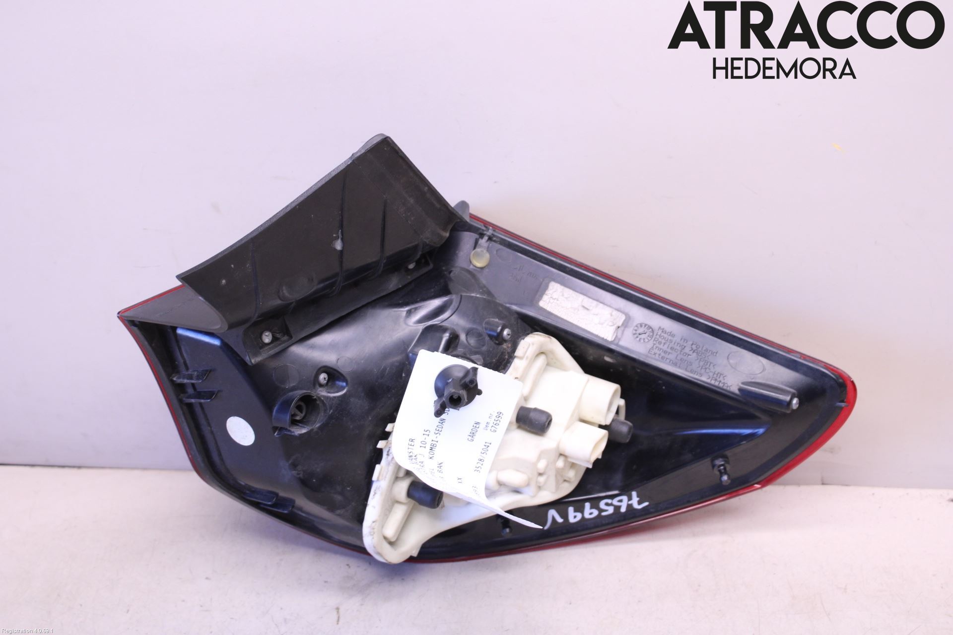 Opel ASTRA J 10-15 Bakljus Vänster