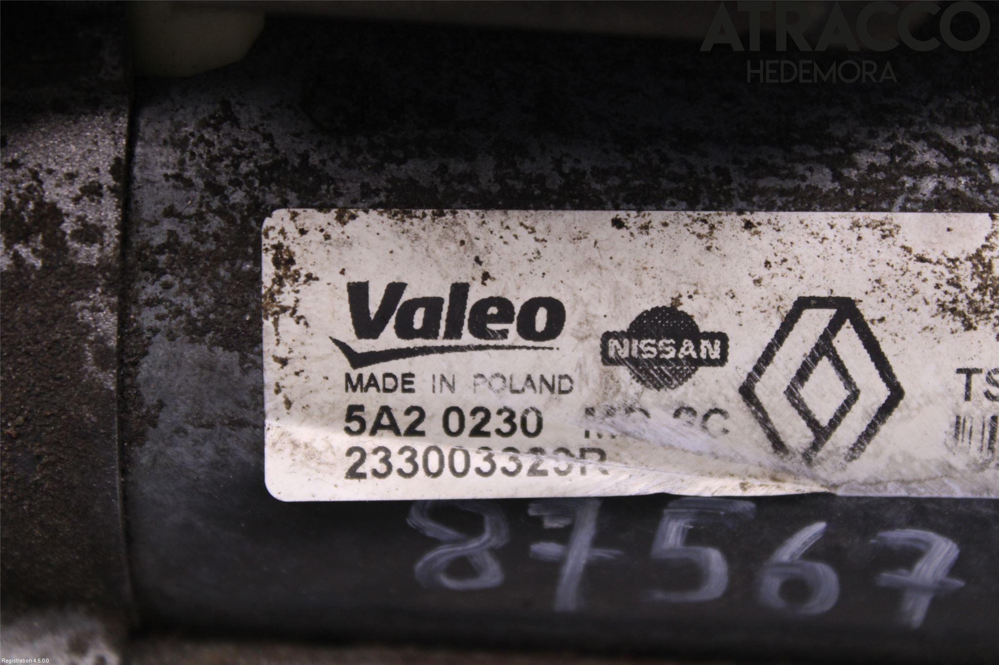 Dacia DUSTER 10-17 Startmotor Diesel