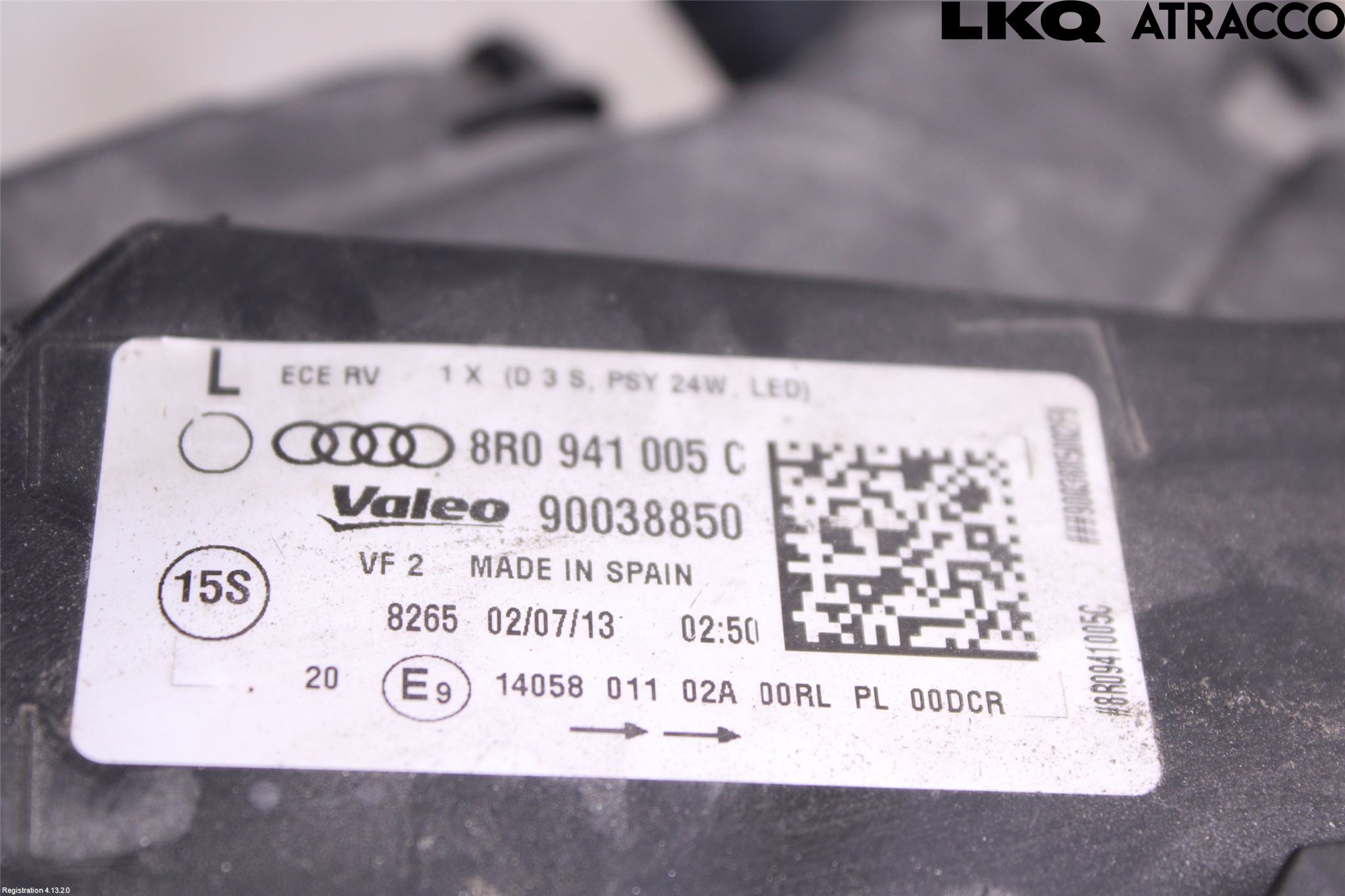 Audi Q5 09-16 Strålkastare Vänster