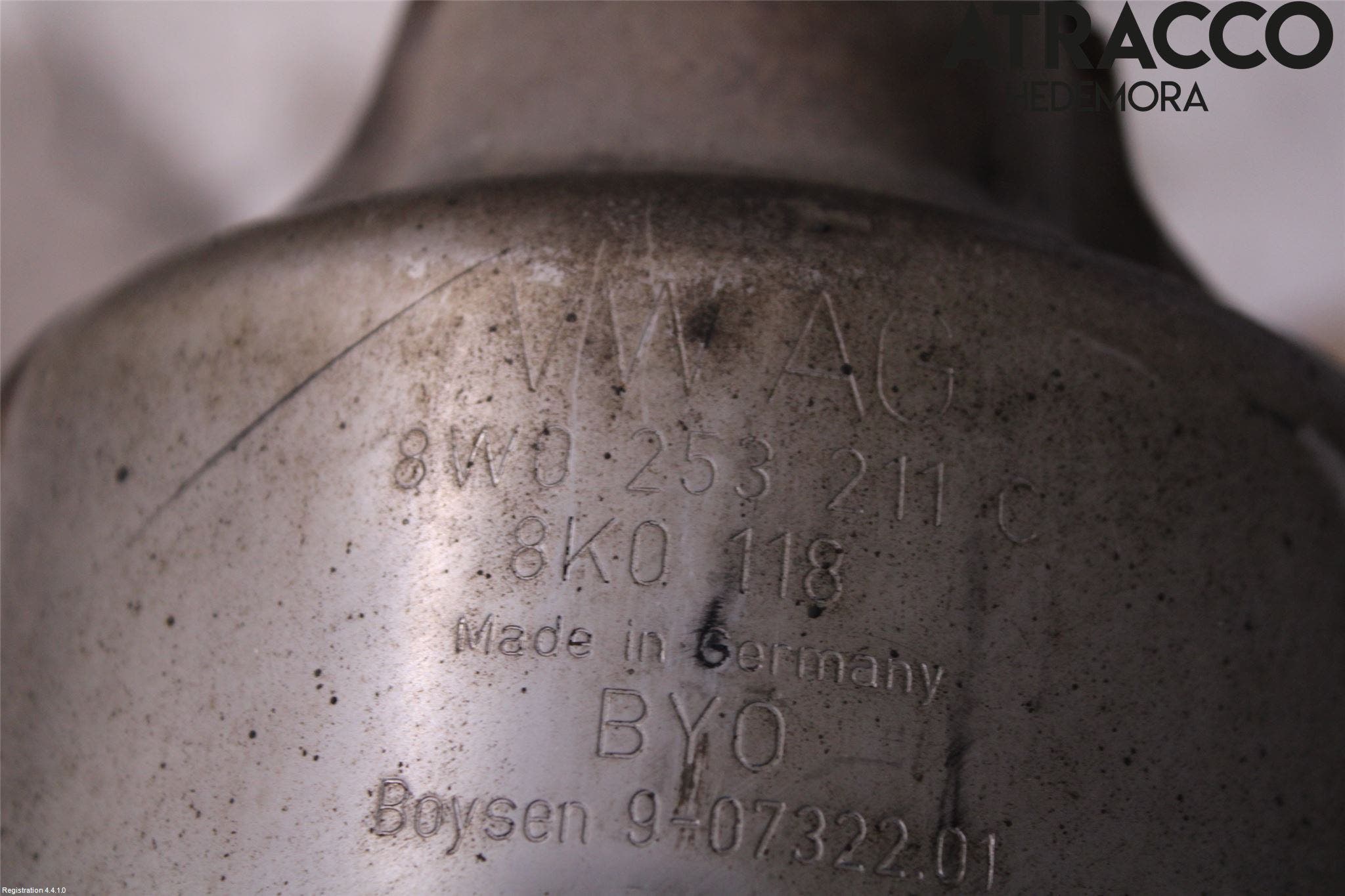 Audi A5 17- Avgas Främre Rör