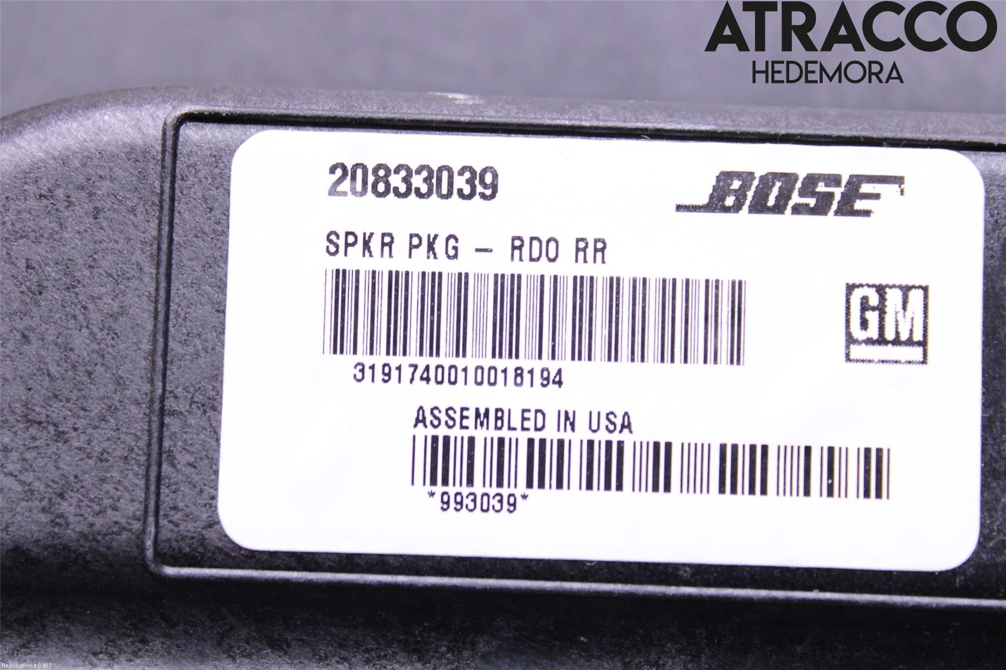 Övriga CHEVROLET VOLT Högtalare