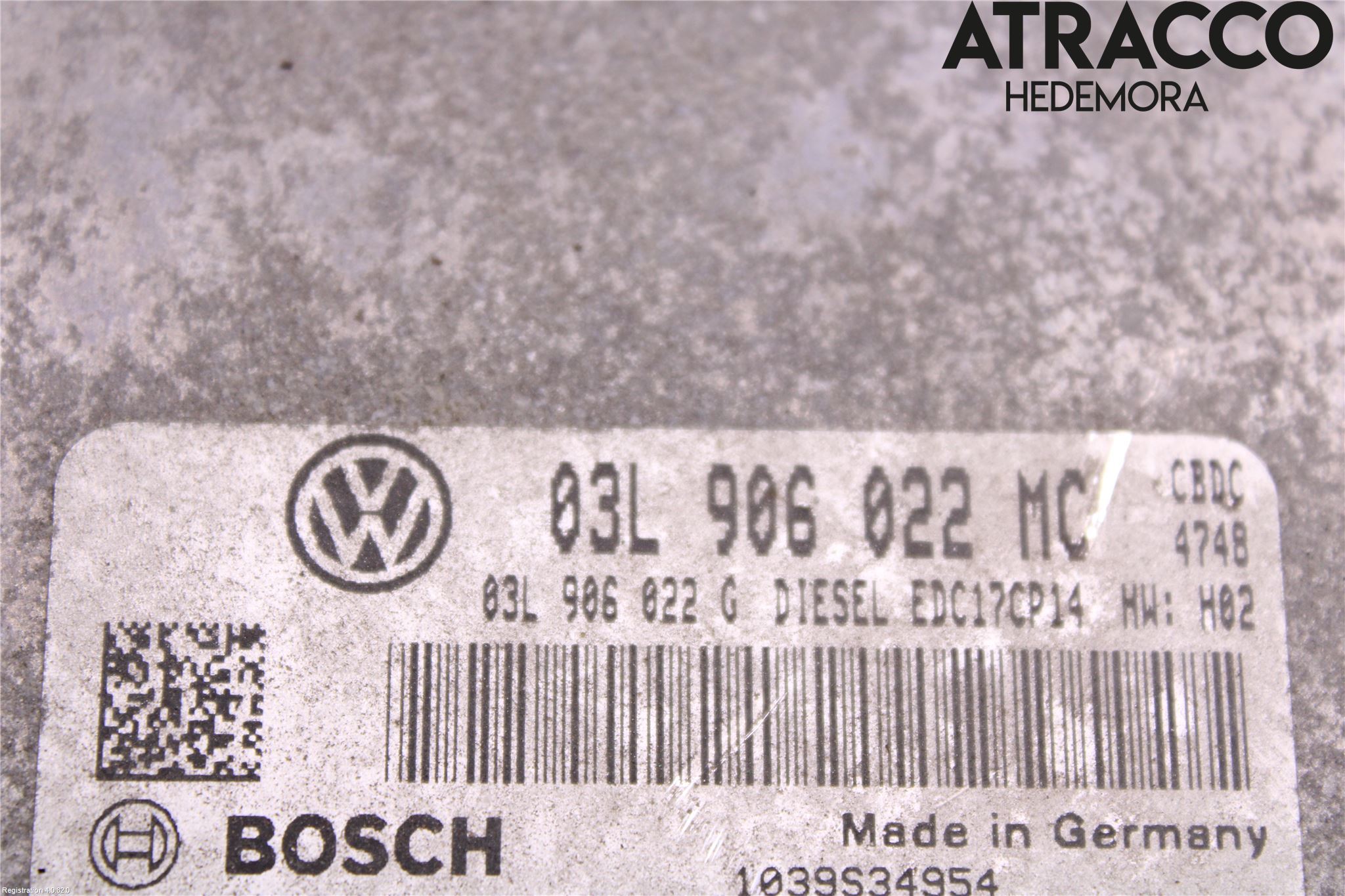 Volkswagen VW GOLF VI 09-13 Styrenhet Inspump Diesel