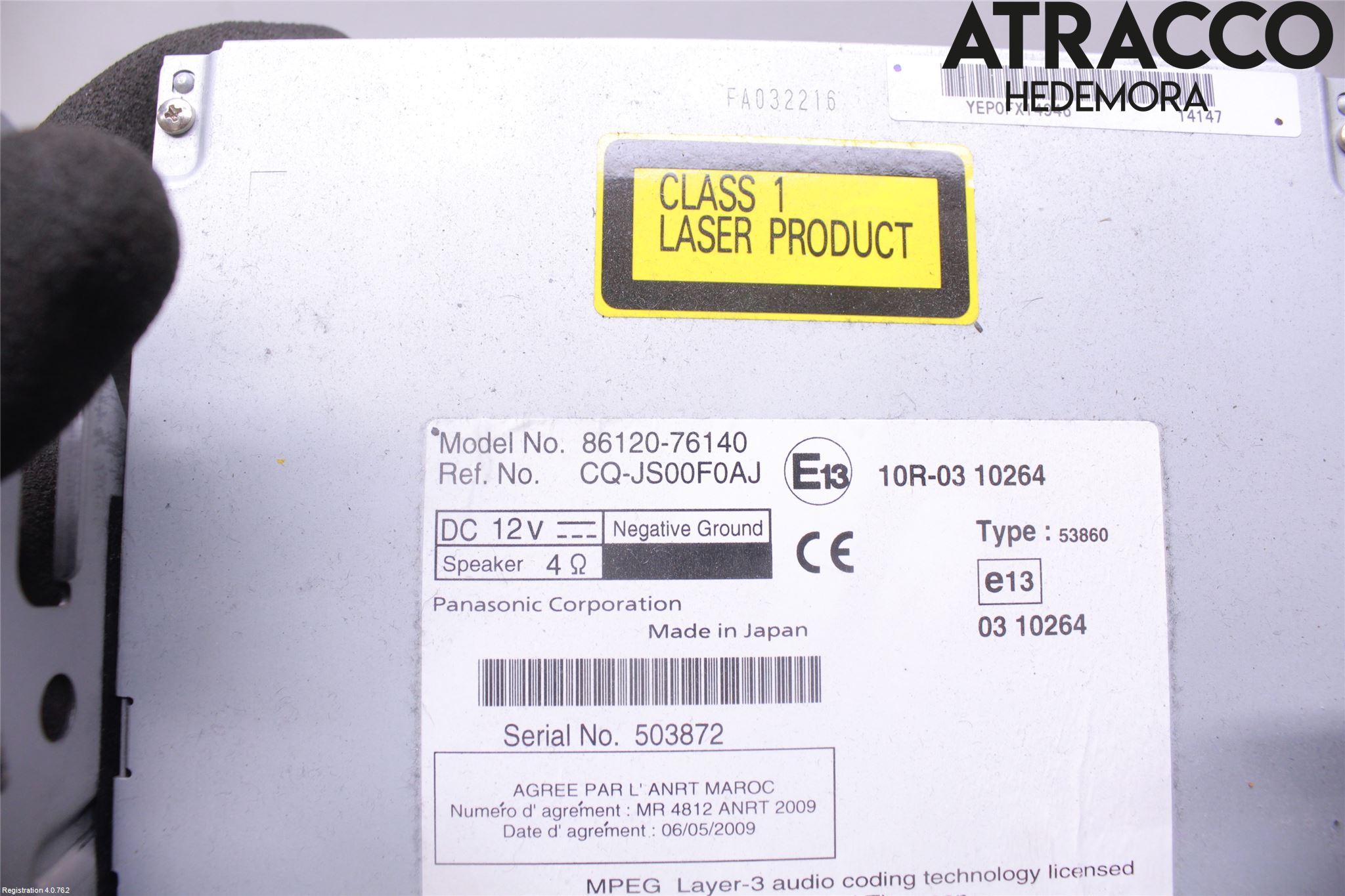 Lexus CT 200h Cd Radio - Multimediapanel