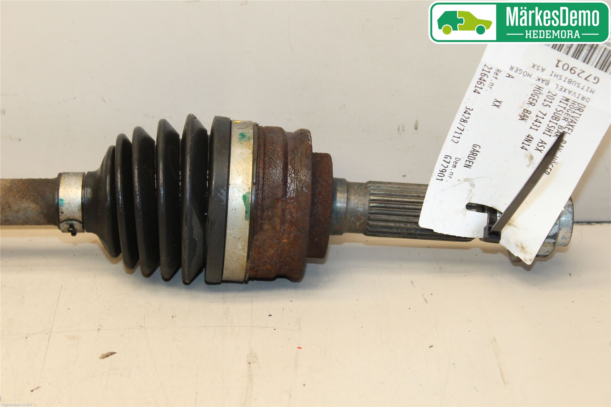 Mitsubishi ASX 10-22 Drivaxel Bak Höger