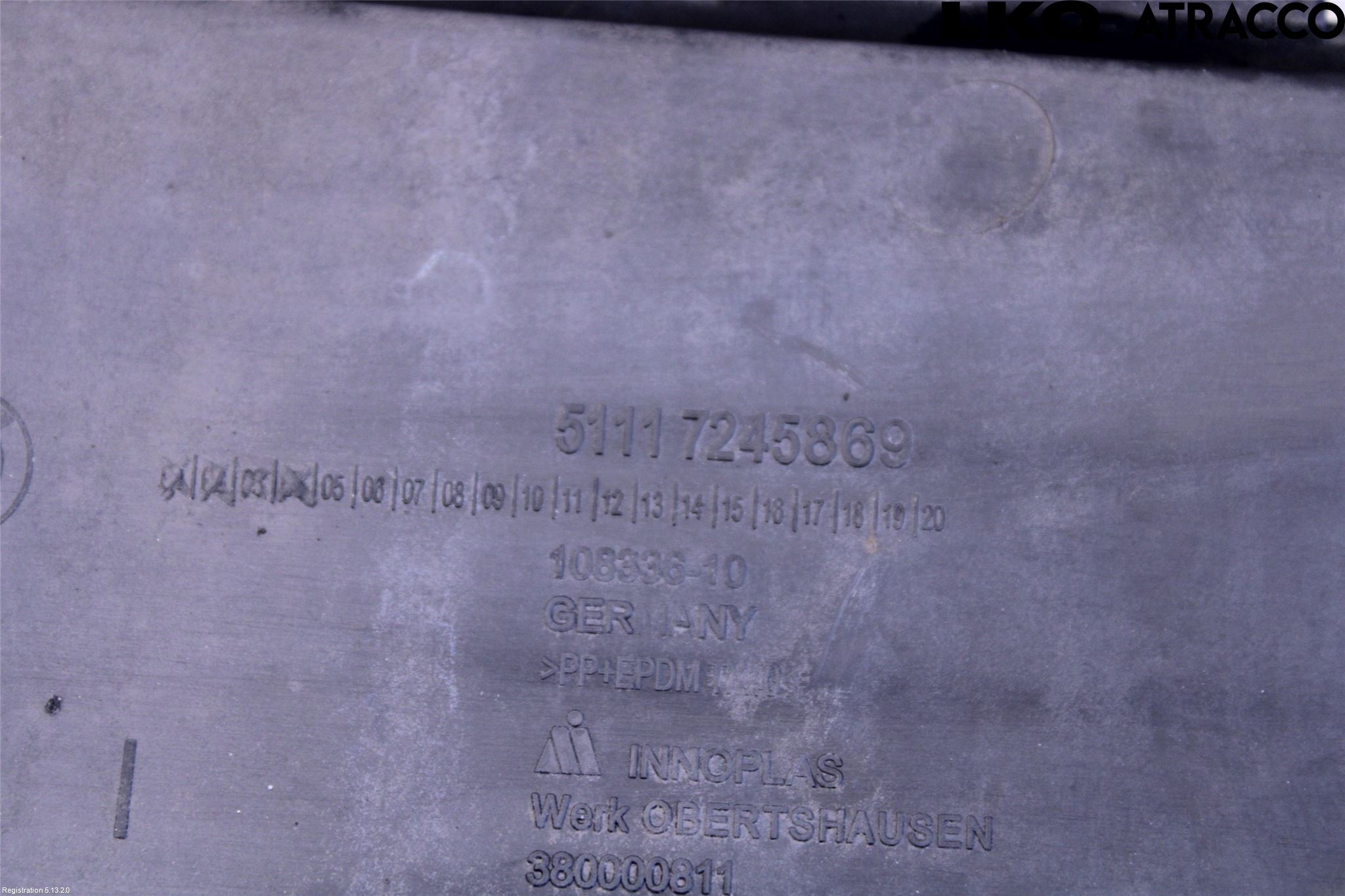 BMW 1 F20/F21 11-19 Dimljussarg Fram