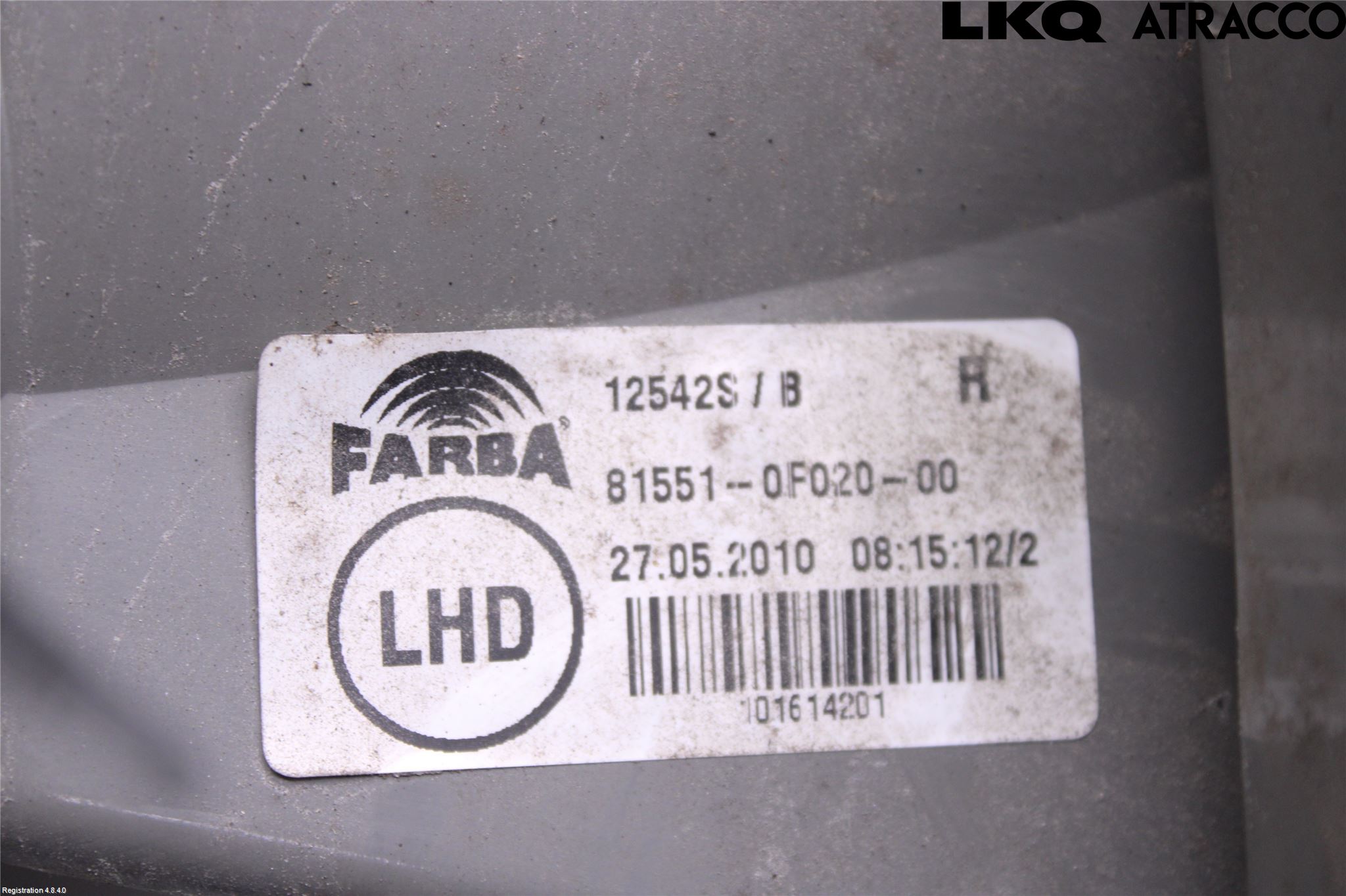 Toyota COROLLA VERSO 04-07 Bakljus Höger
