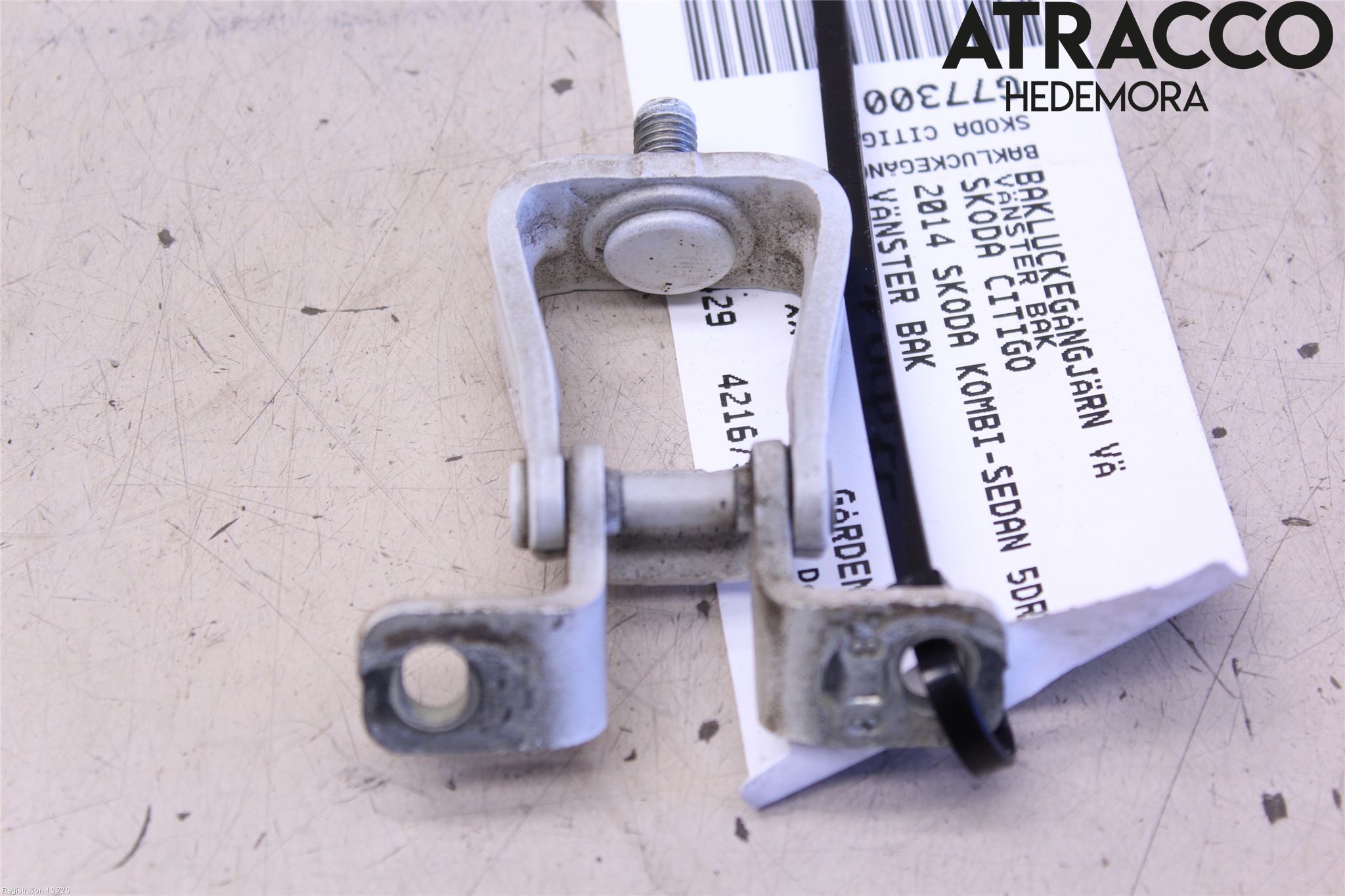 Skoda CITIGO / CITIGO E IV Bakluckegångjärn Vä