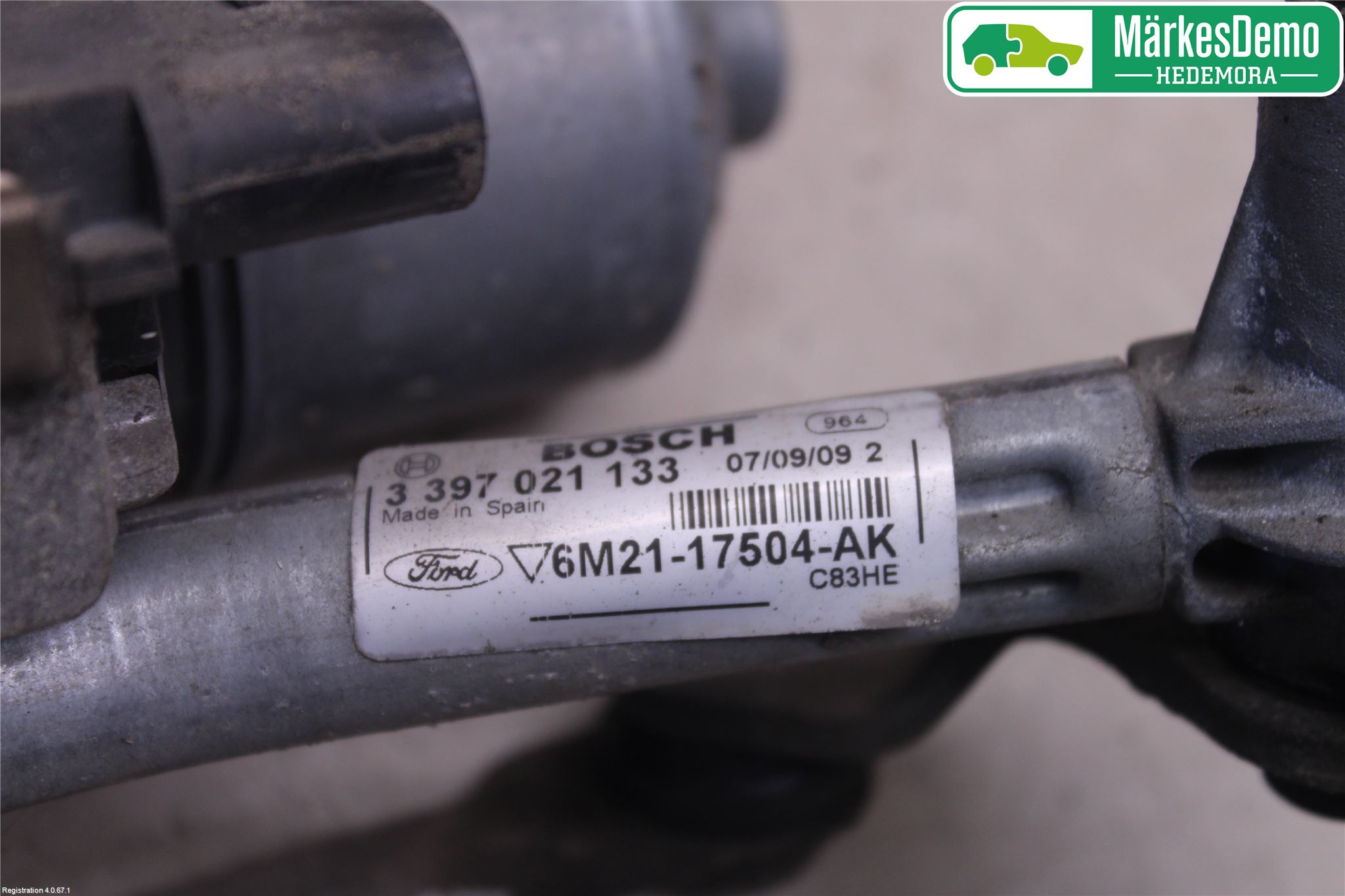 Ford S-MAX 06-15 Torkarmotor Vindruta