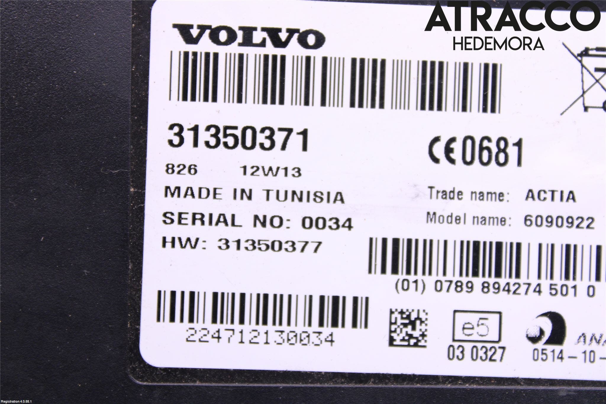 Volvo XC70 08-13 Styrenhet Tal