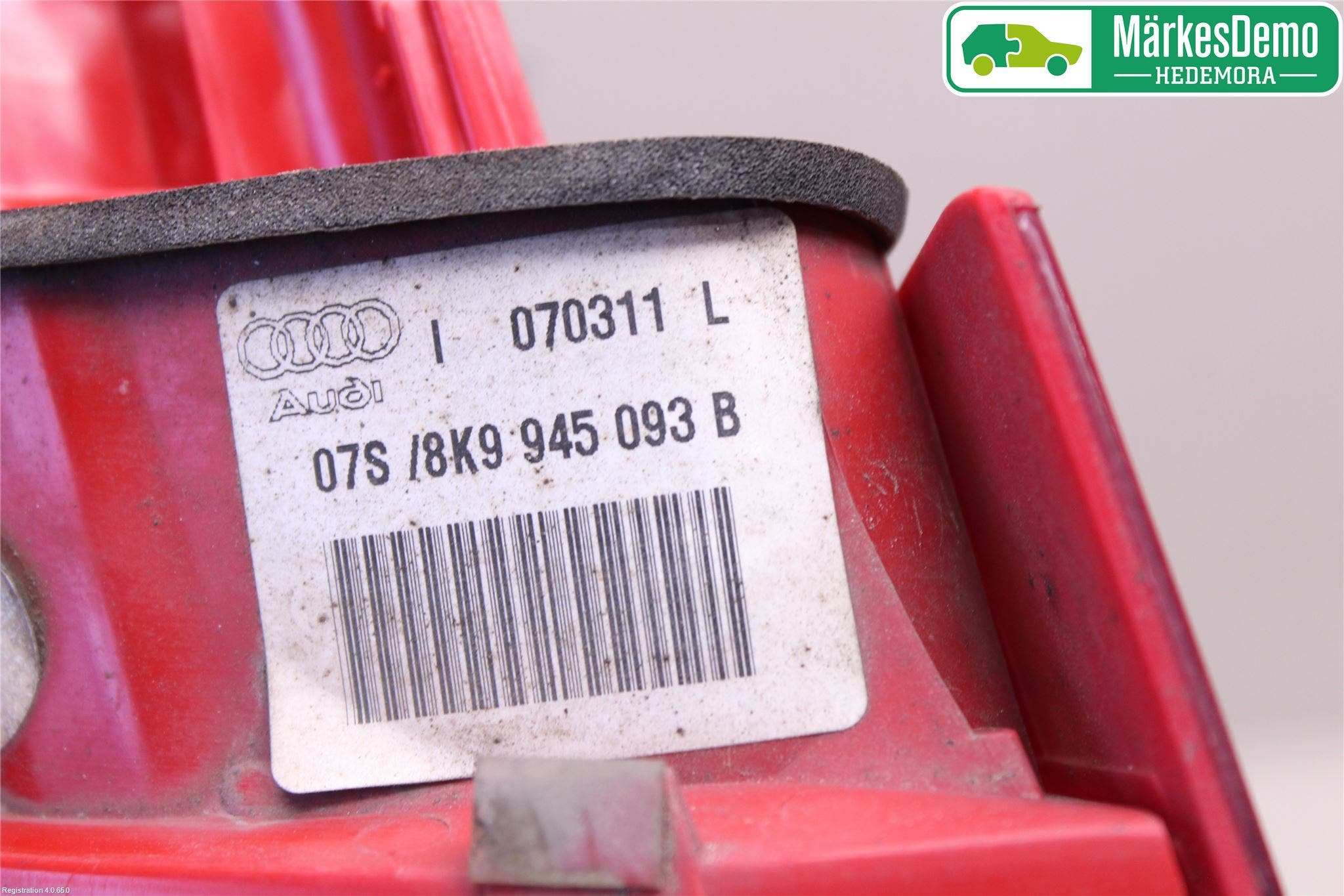 Audi A5 07-16 Bakljus Lucka Vä