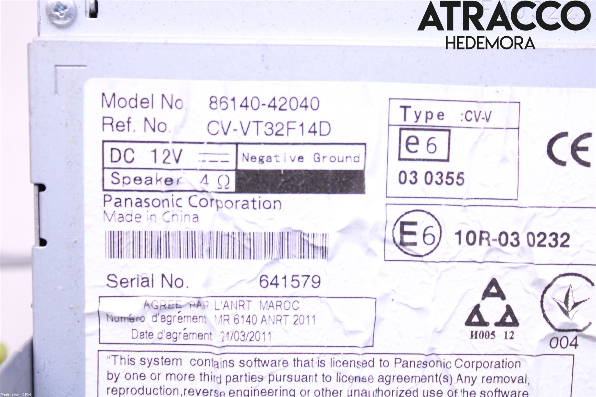Toyota RAV4 13-18 Cd Radio - Multimediapanel
