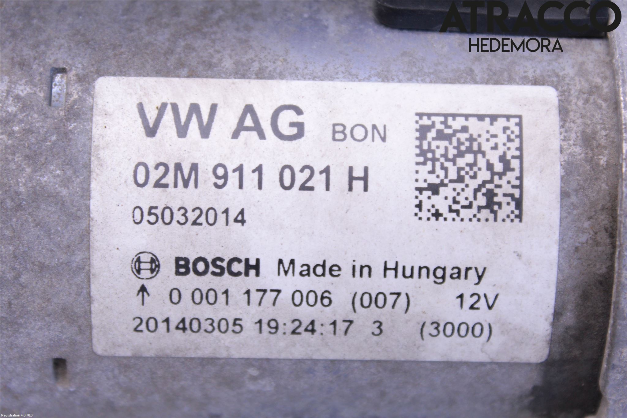 Volkswagen VW UP! / E-UP! Startmotor