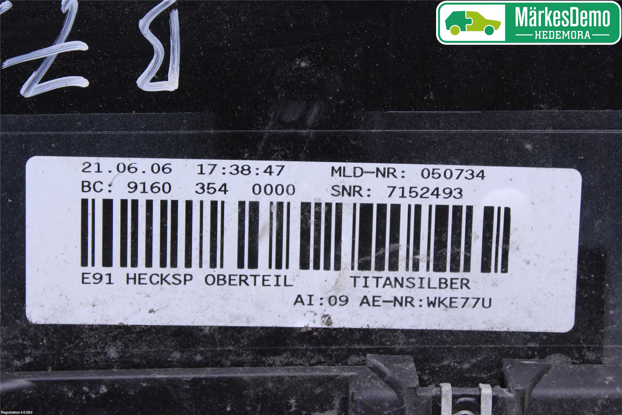 BMW 3 E90/91 SED/TOU 05-12 Spoiler Baklucka