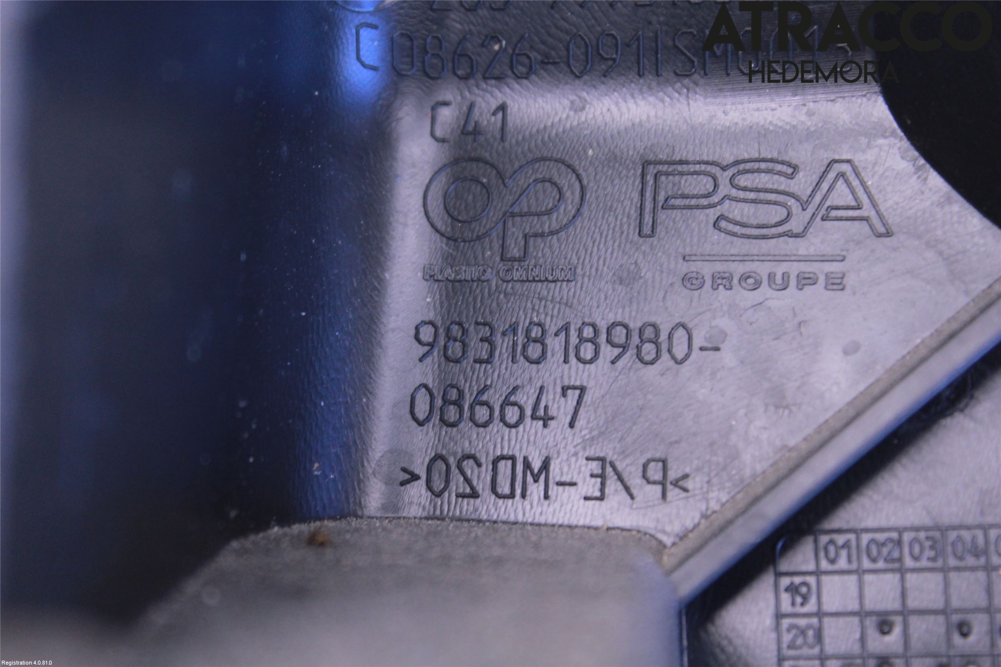 Citroen C4/E-C4 C4X/E-C4X III 21- Stötfångarfäste Bak Vä