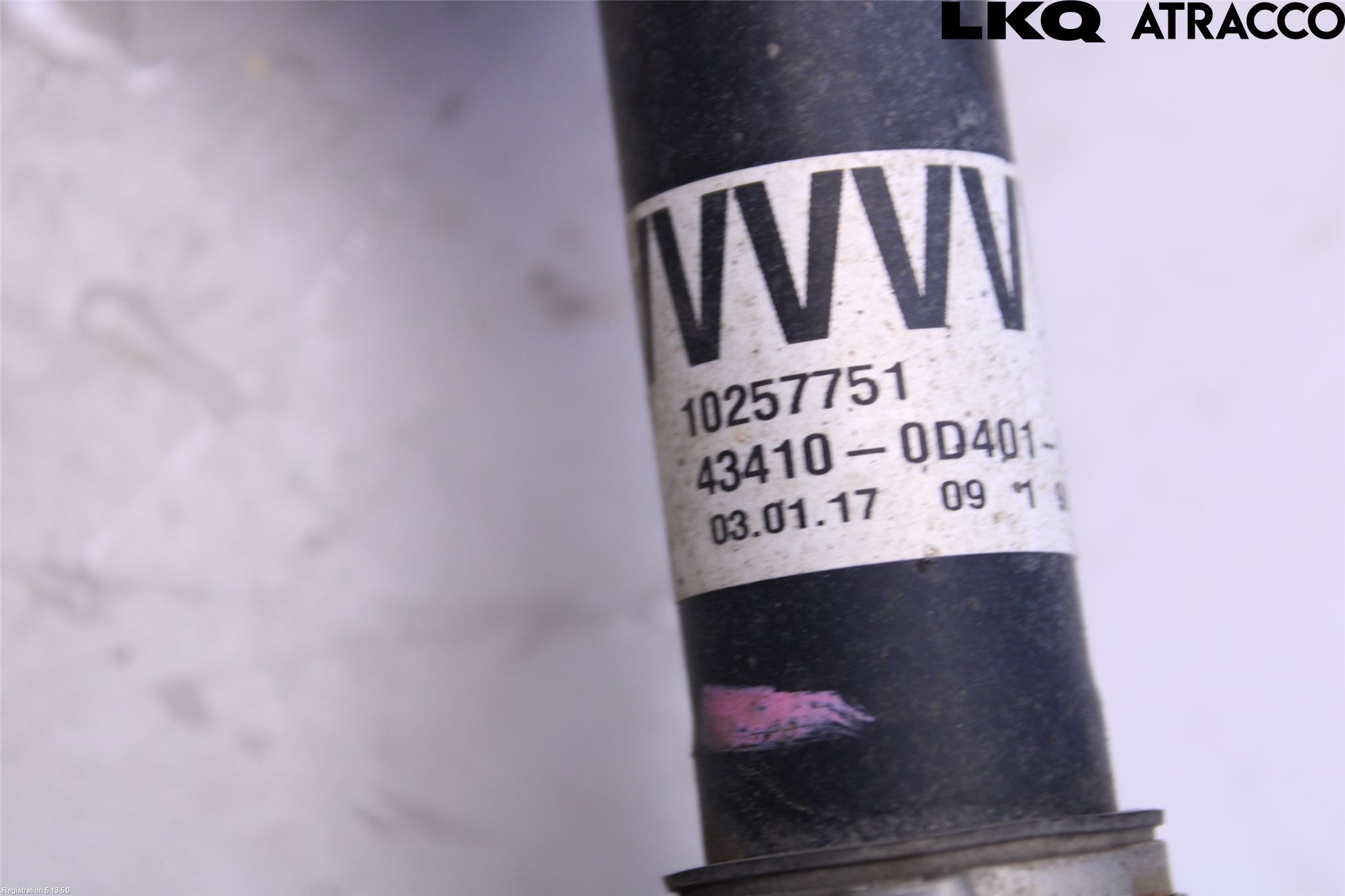 Toyota YARIS XP130 15-20 Drivaxel Fram Höger