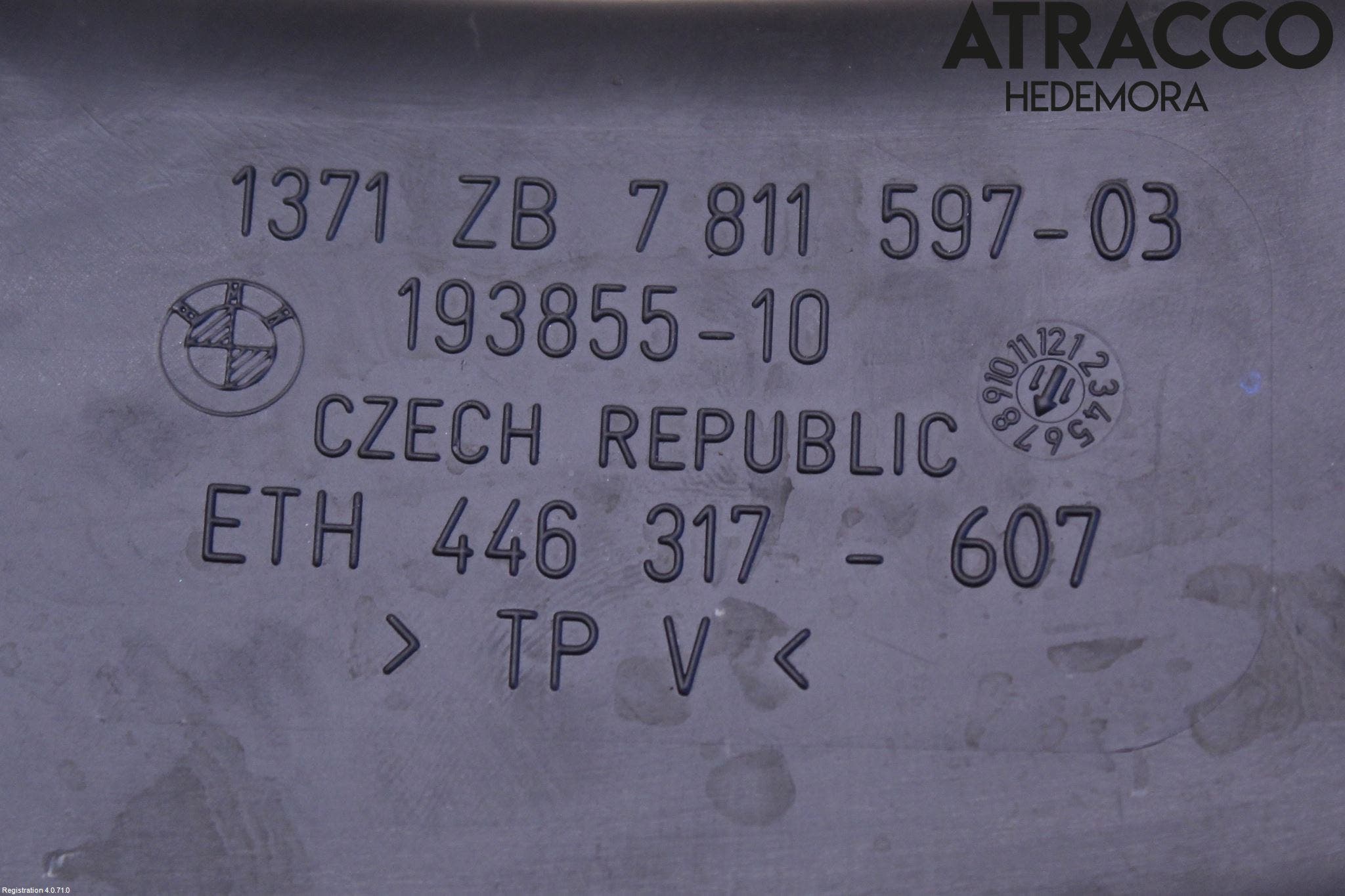 BMW 5 F10/F11/F18 09-17 Deflektor Plåt-Plast Kylning