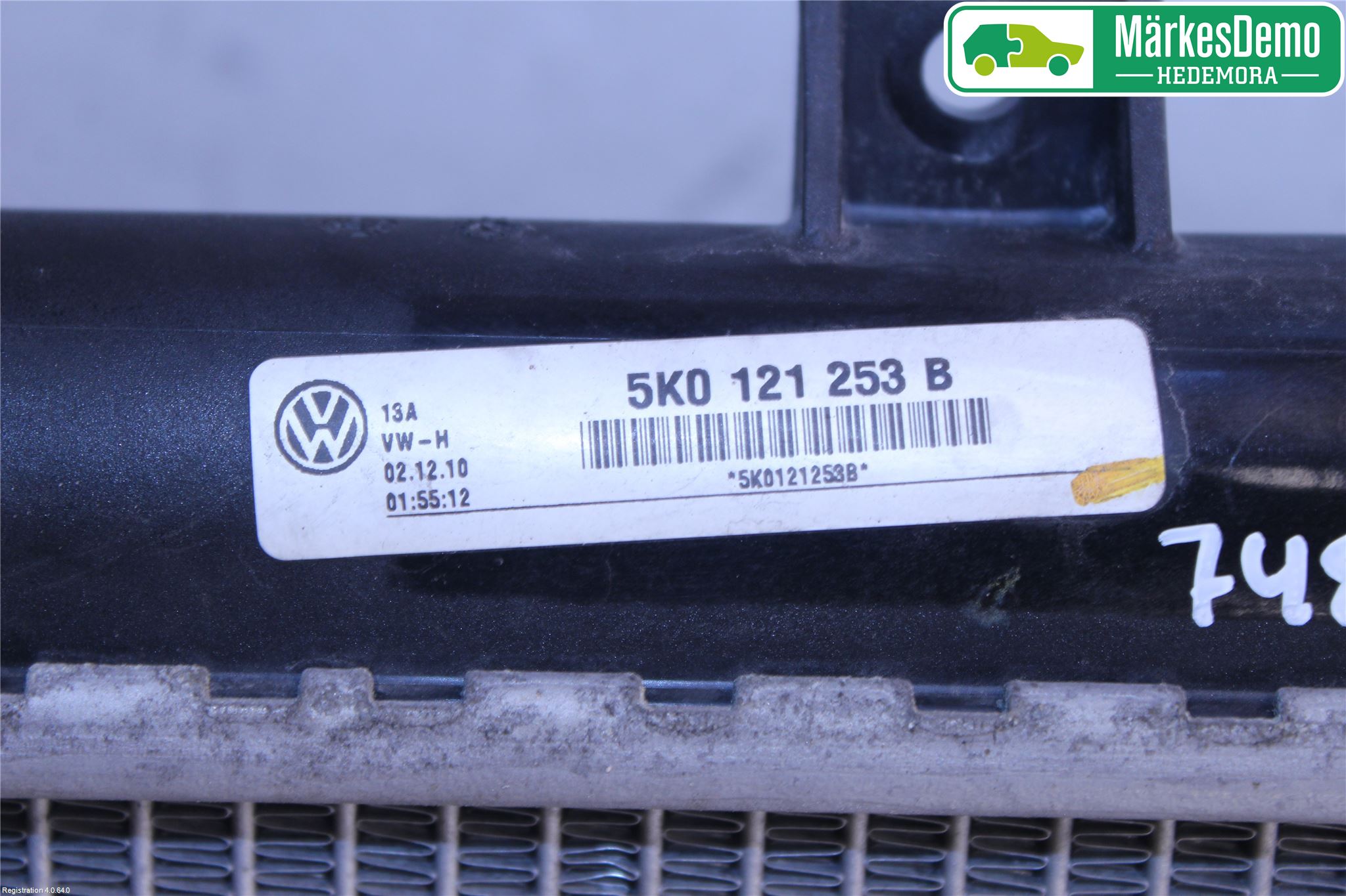 Volkswagen VW PASSAT 11-14 Kylare Man